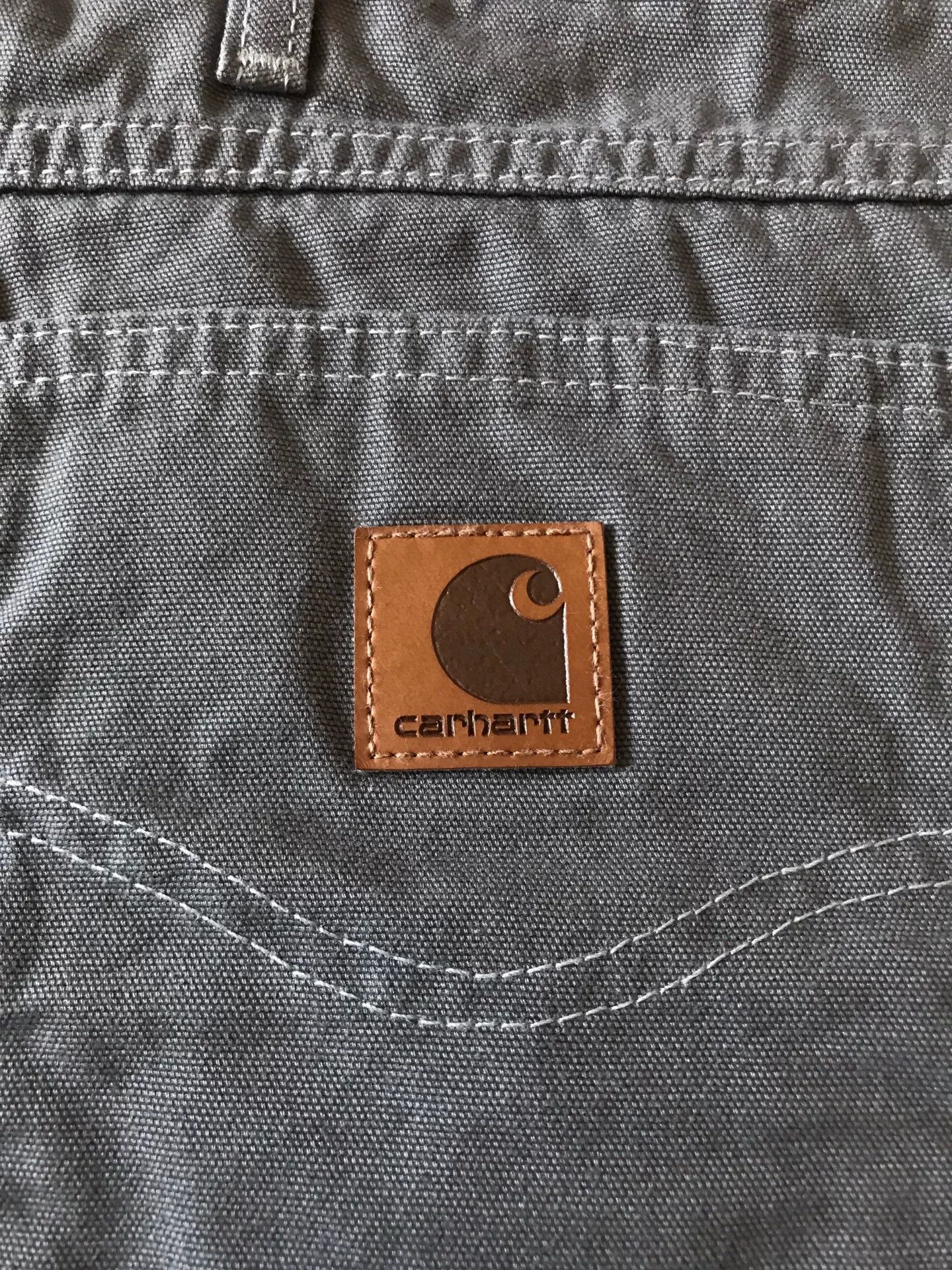 Carhartt Carhartt B159 Charcoal Canvas Work Pants W36L30 Size US 36 / EU 52 - 6 Thumbnail