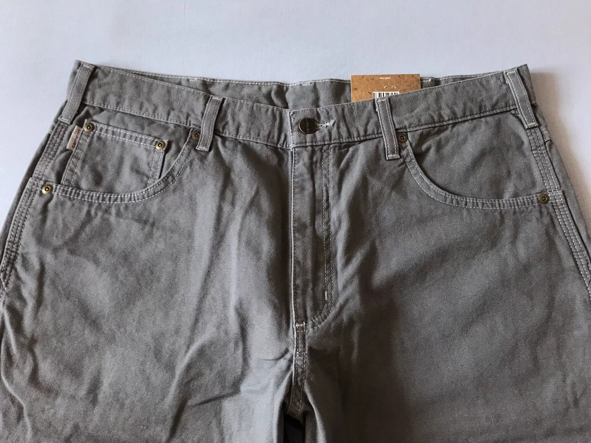 Carhartt Carhartt B159 Charcoal Canvas Work Pants W36L30 Size US 36 / EU 52 - 4 Thumbnail