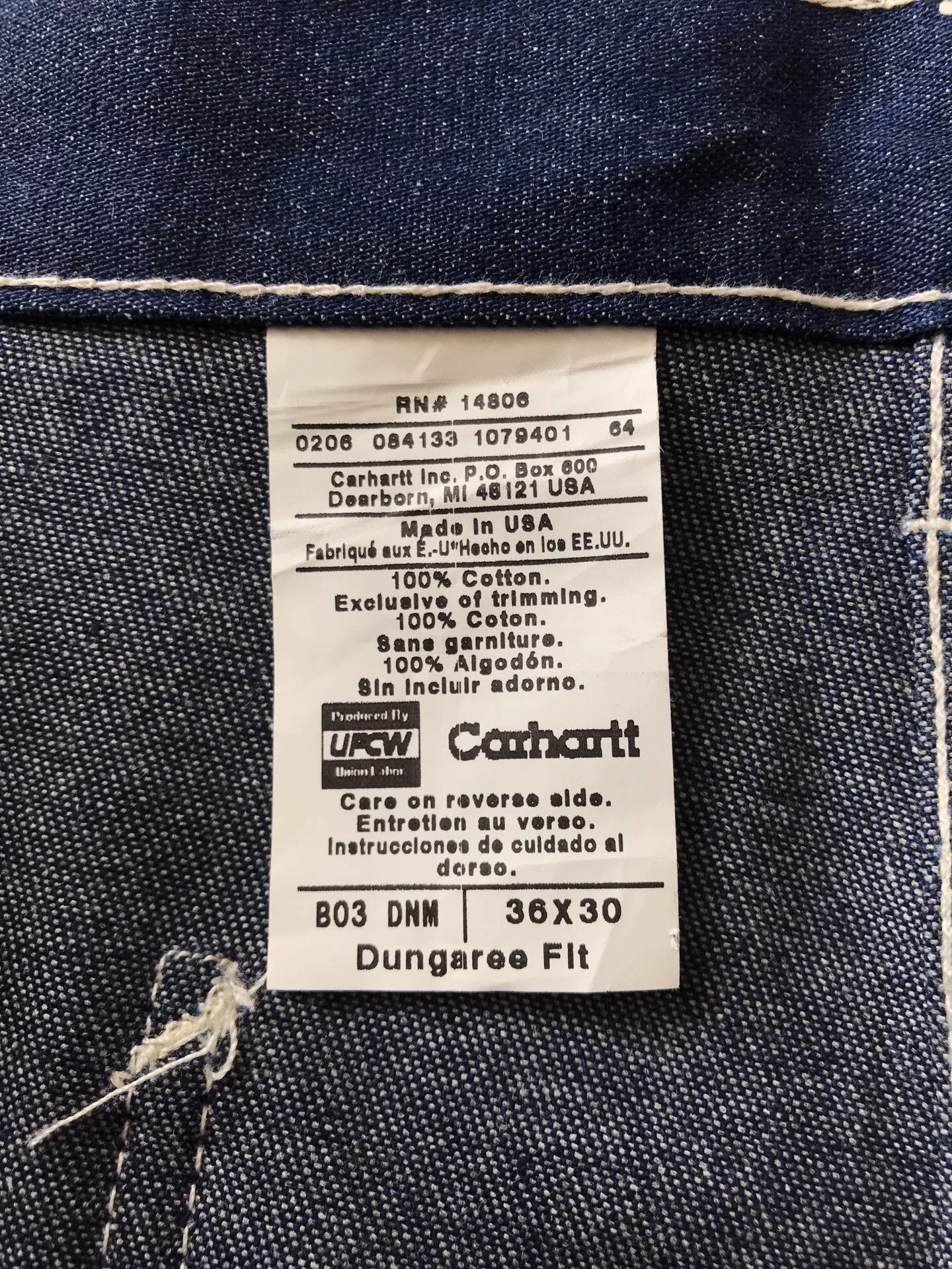 Carhartt Carhartt B03 Raw Denim Jeans W36L30 Size US 36 / EU 52 - 9 Thumbnail