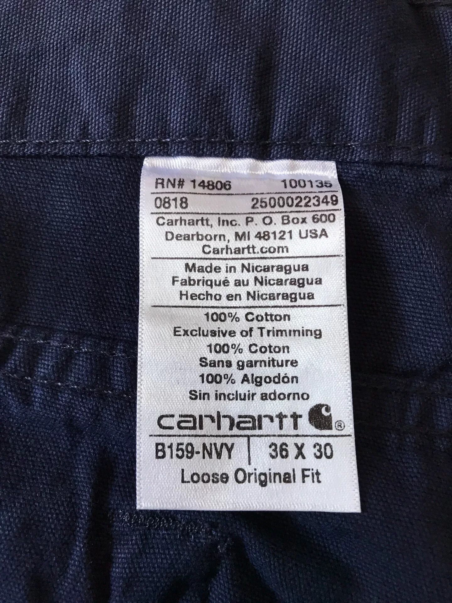 Carhartt Carhartt B159 Canvas Work Pants Size US 36 / EU 52 - 9 Thumbnail