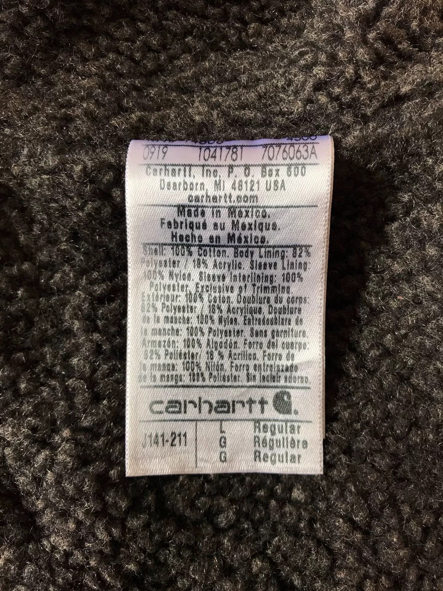 Carhartt Carhartt J141 Brown Hooded Work Jacket Size US L / EU 52-54 / 3 - 9 Thumbnail