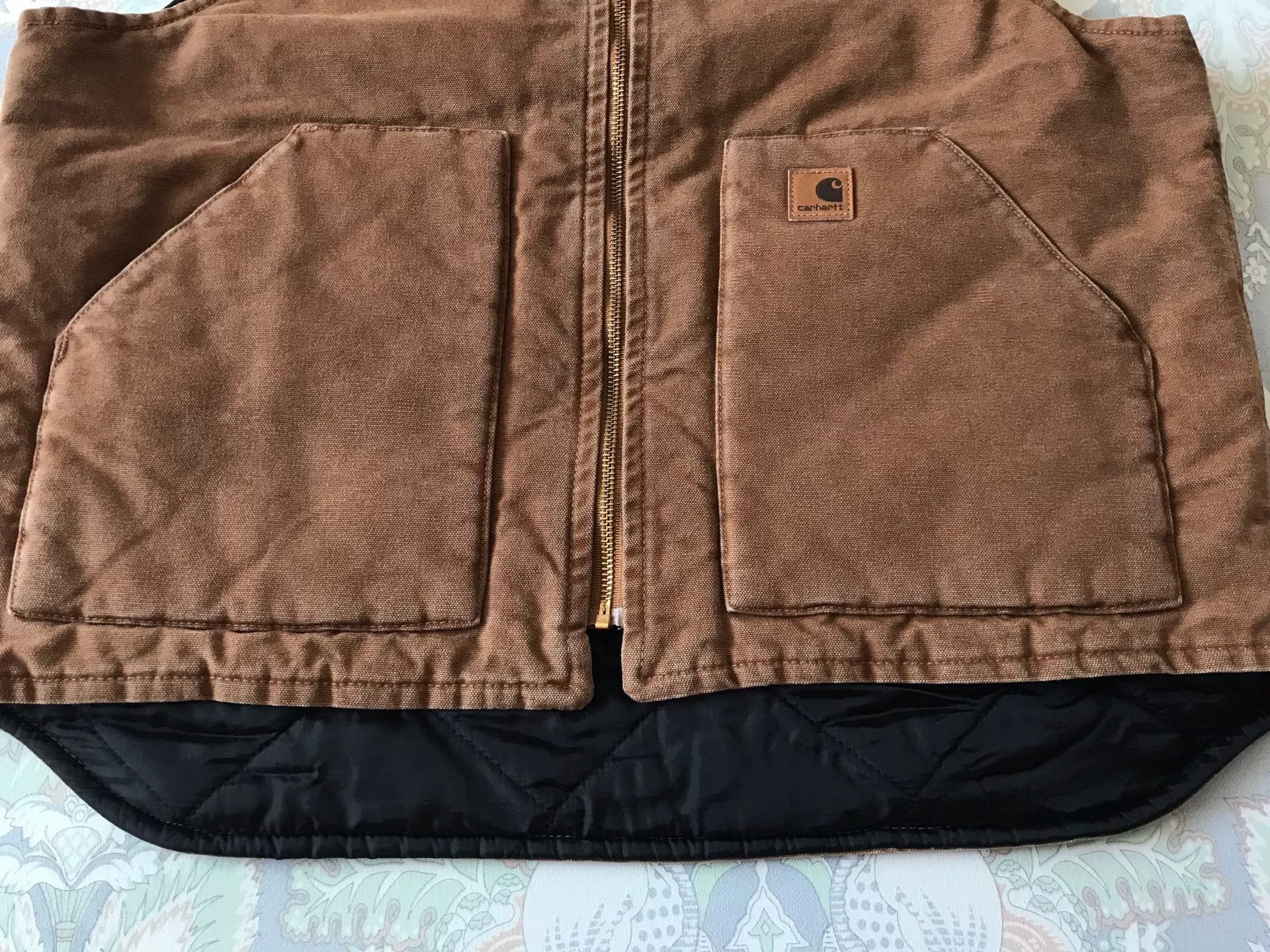 Carhartt Carhartt V02 Brown Washed Canvas Vest Size US L / EU 52-54 / 3 - 4 Thumbnail