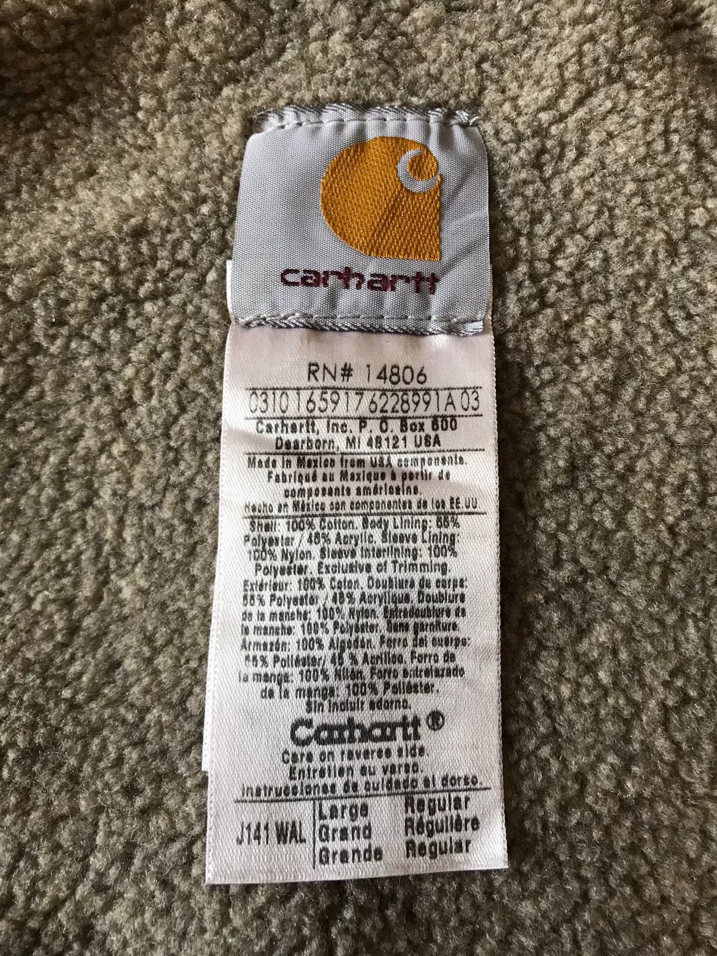 Carhartt Carhartt J141 WAL Canvas Jacket Size US L / EU 52-54 / 3 - 9 Thumbnail
