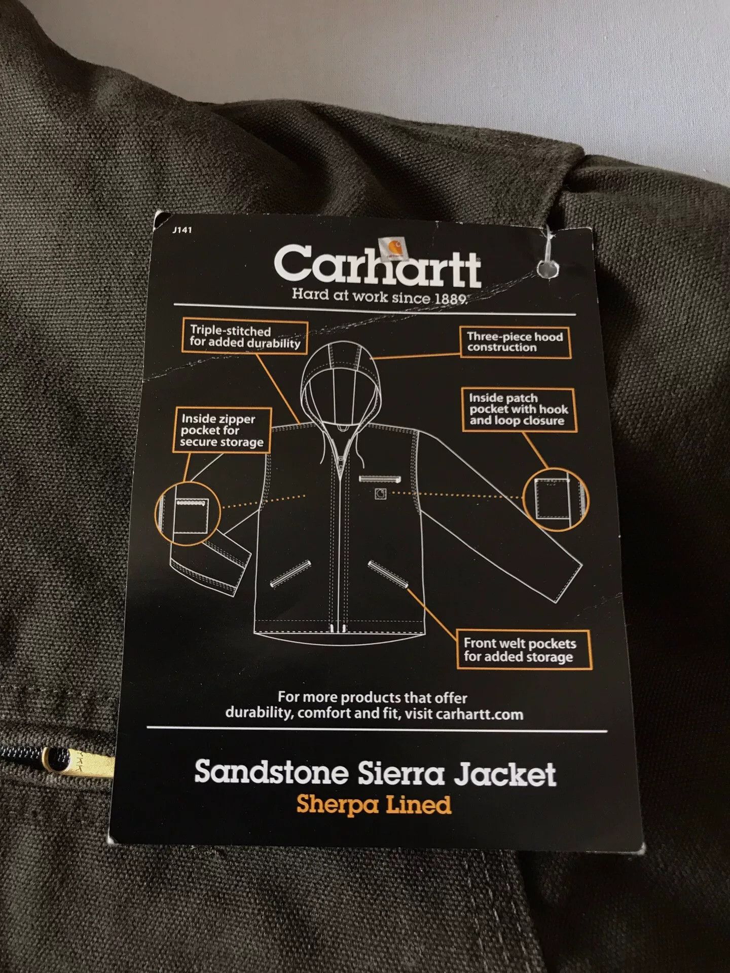 Carhartt Carhartt J141 WAL Canvas Jacket Size US L / EU 52-54 / 3 - 8 Thumbnail