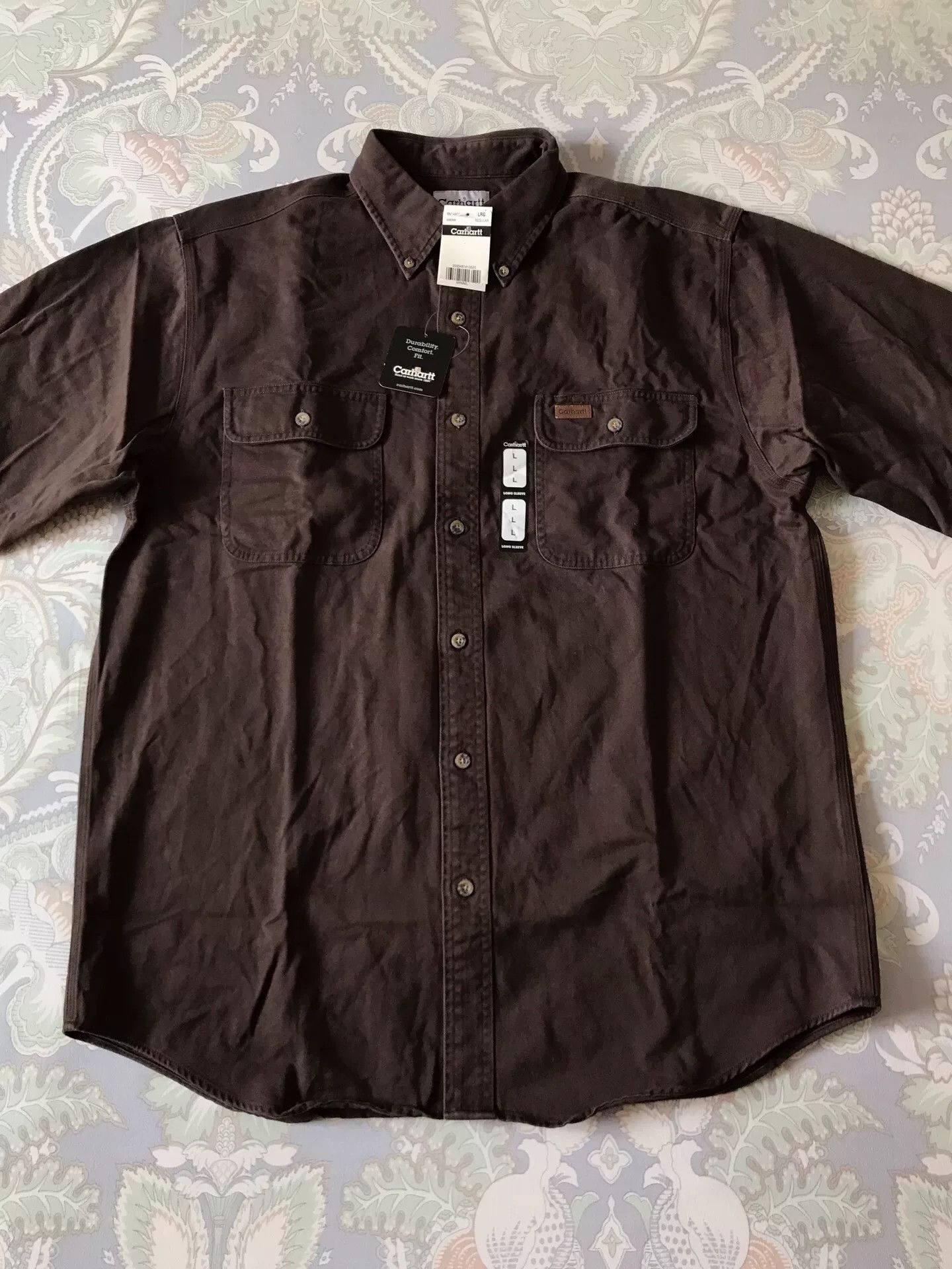 Carhartt Carhartt S09 DKB Work Shirt Size US L / EU 52-54 / 3 - 3 Thumbnail
