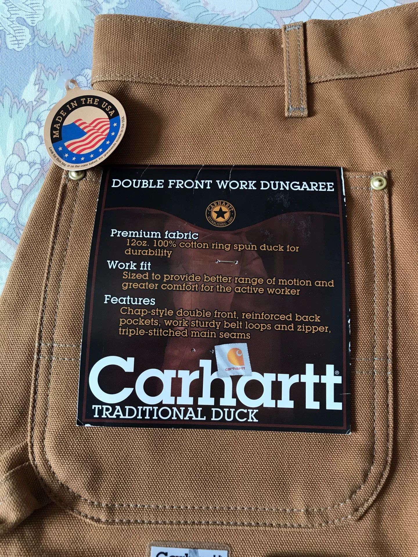 Carhartt Carhartt B01 BRN W38L30 Work Pants Size US 38 / EU 54 - 8 Thumbnail
