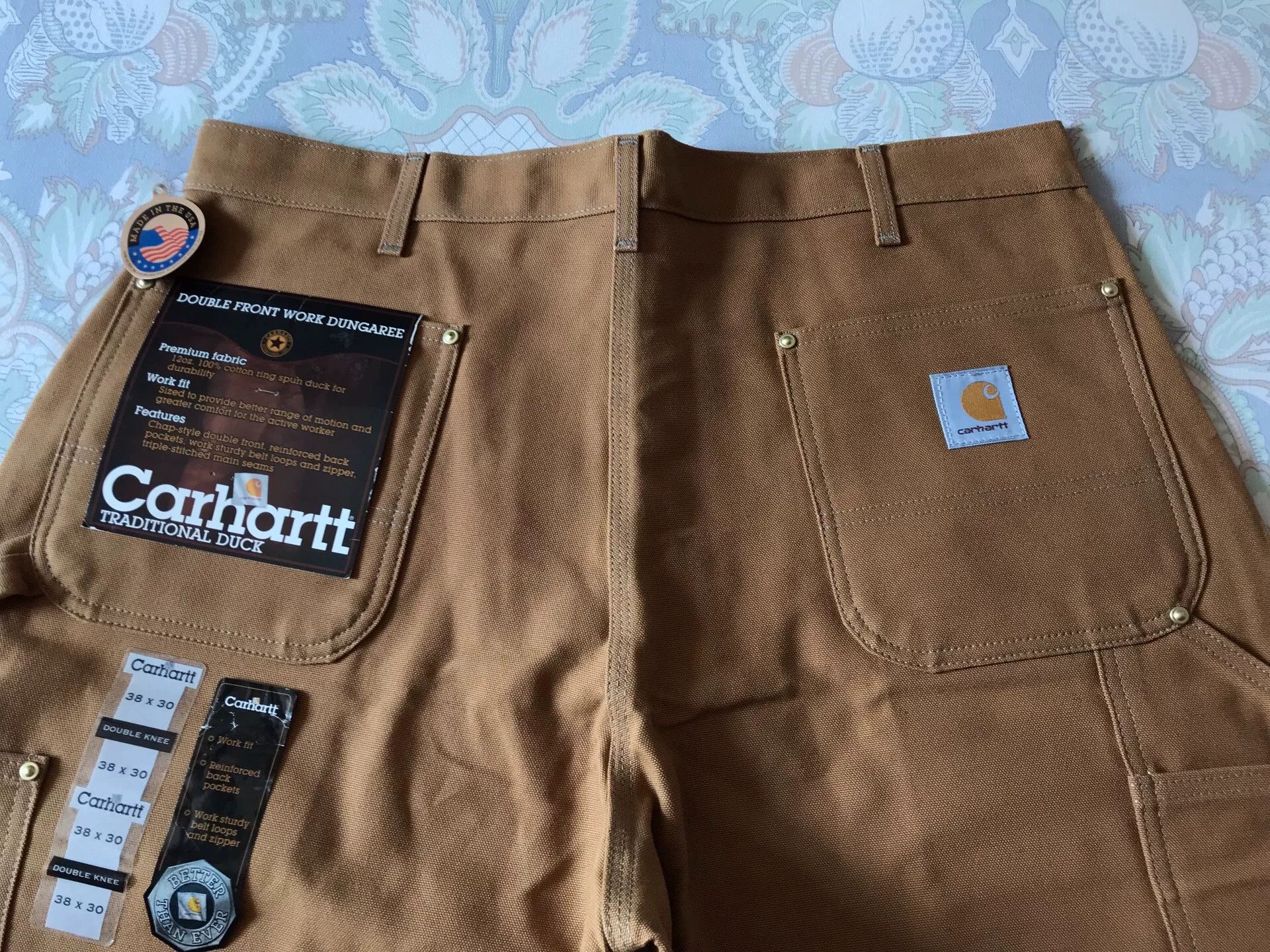 Carhartt Carhartt B01 BRN W38L30 Work Pants Size US 38 / EU 54 - 5 Thumbnail