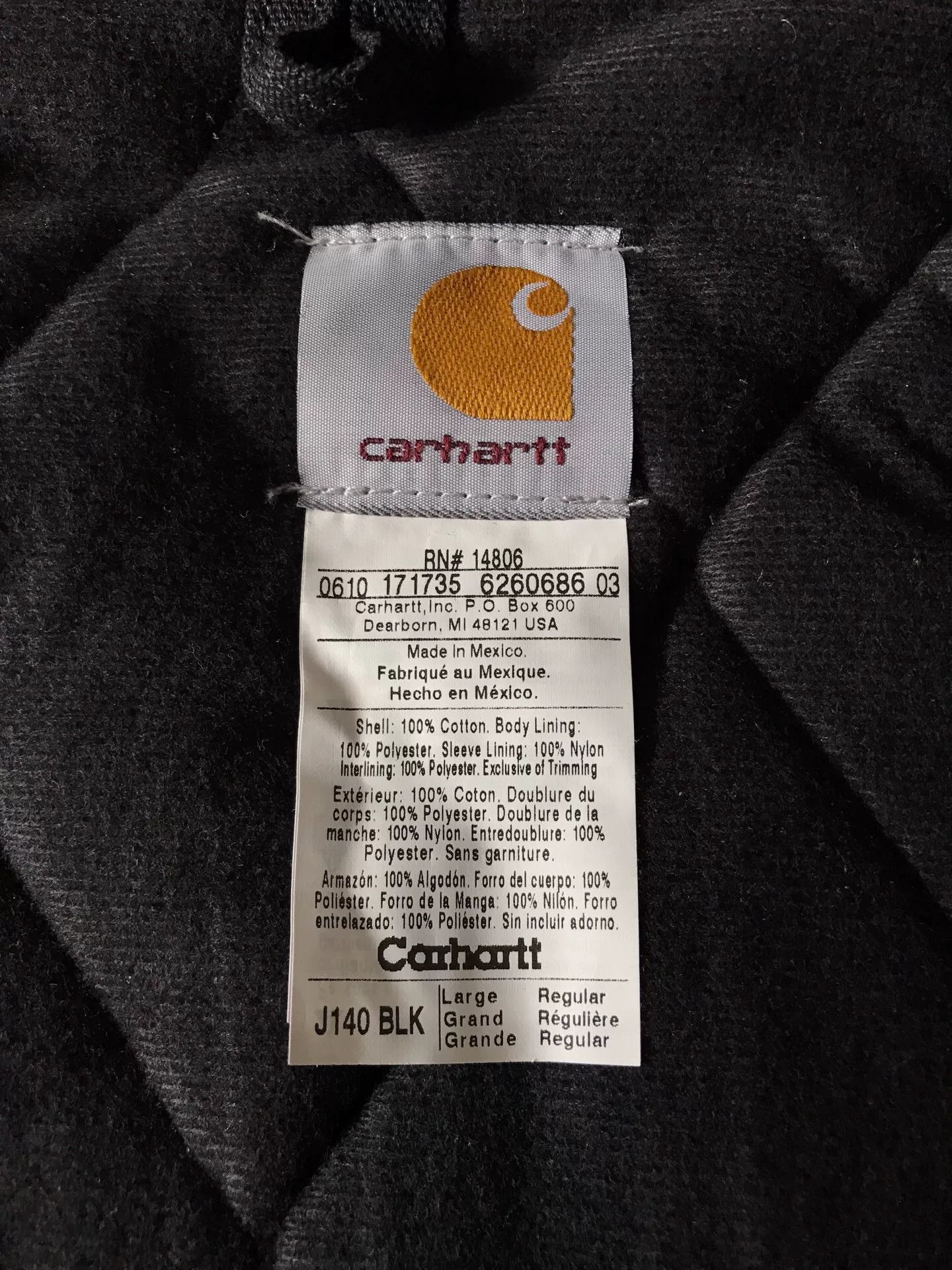 Carhartt Carhartt J140 Canvas Hooded Jacket Size US L / EU 52-54 / 3 - 9 Thumbnail