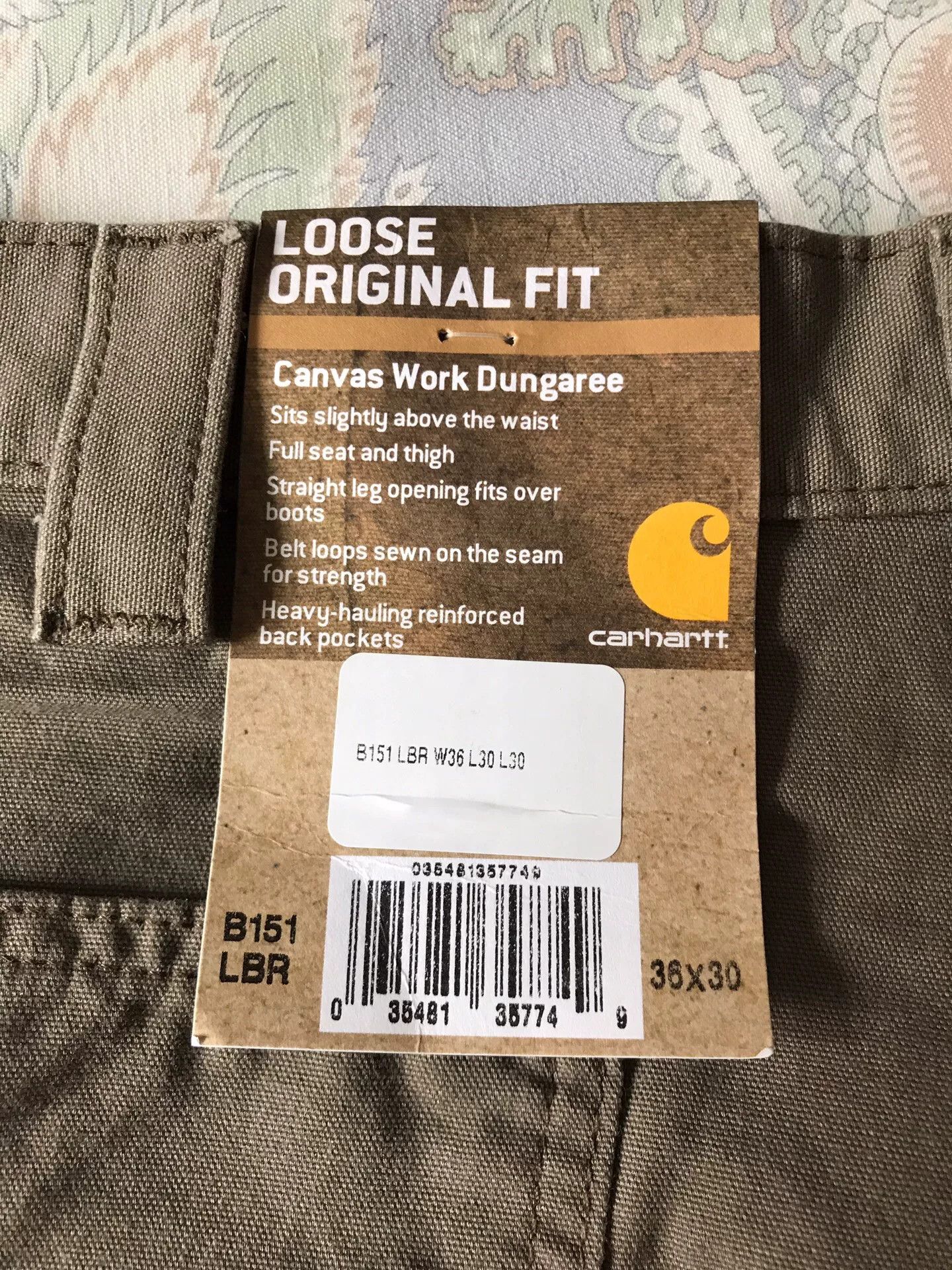 Carhartt Carhartt B151 LBR Canvas Work Pants Size US 36 / EU 52 - 8 Thumbnail