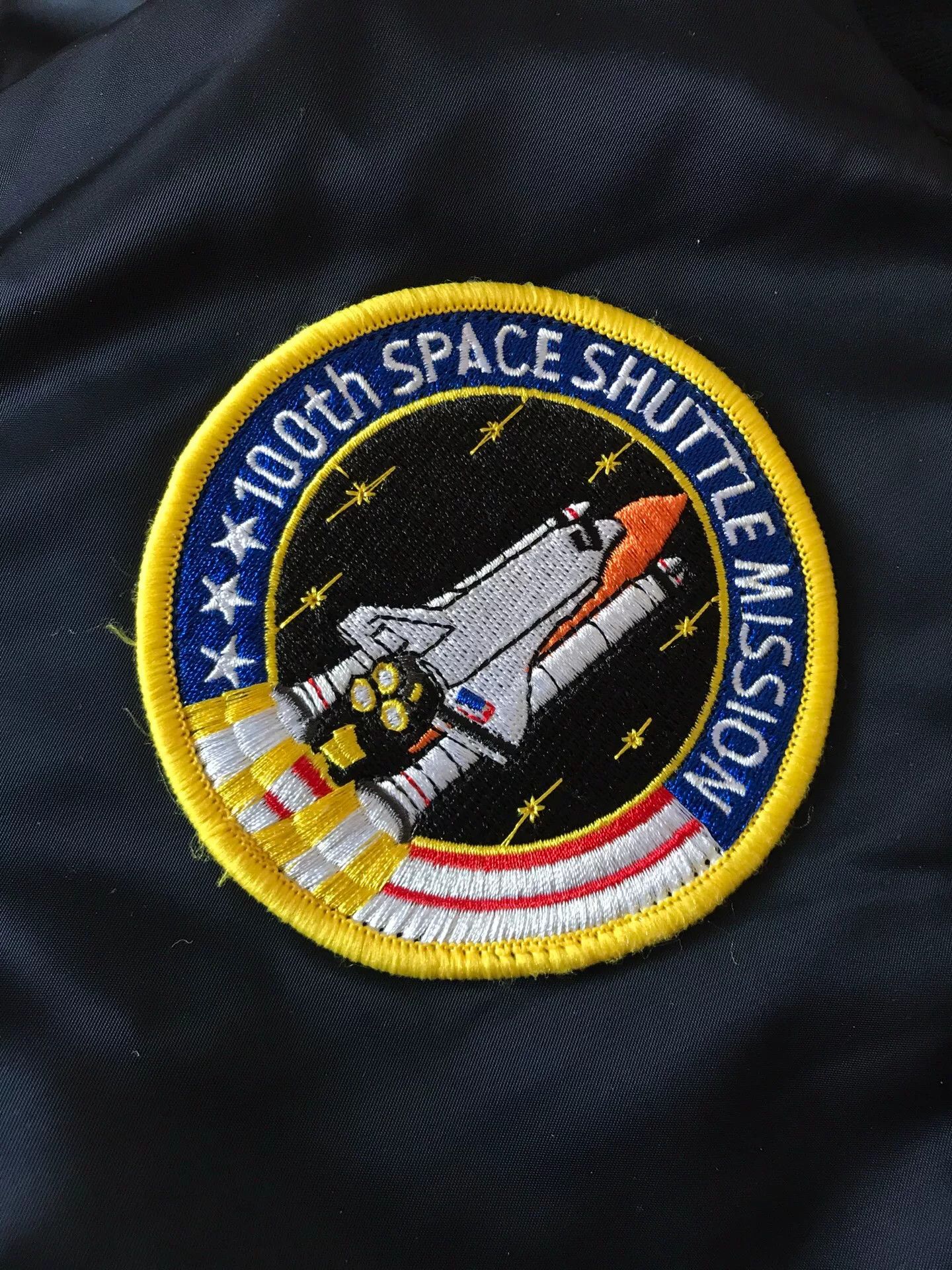 Alpha Industries Alpha MA1 Navy Blue NASA Jacket Size US S / EU 44-46 / 1 - 6 Thumbnail