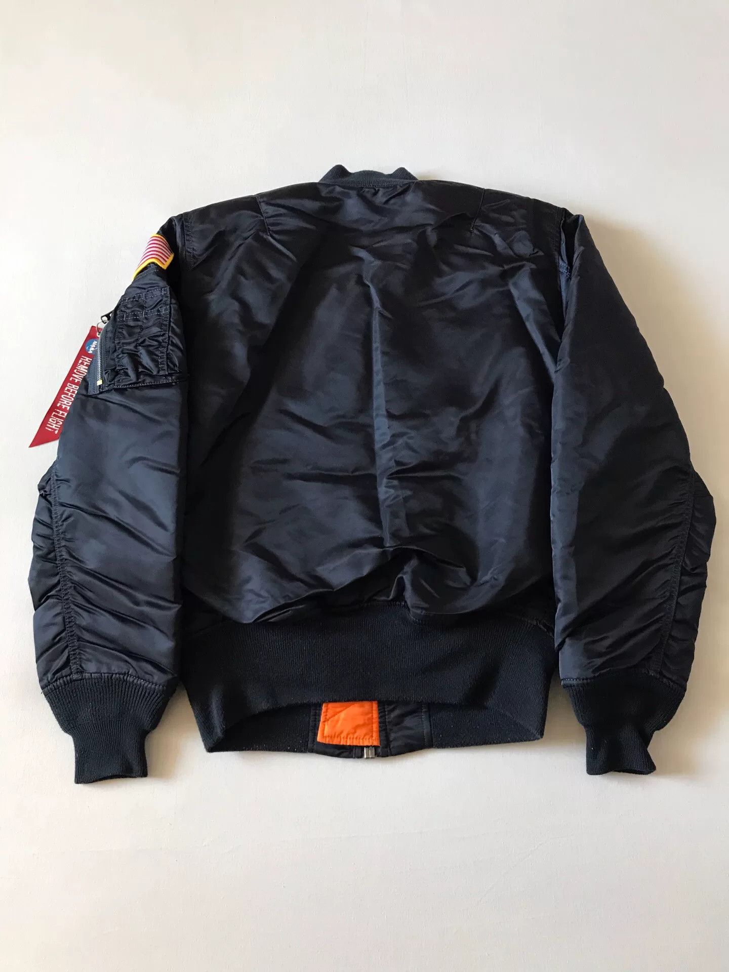 Alpha Industries Alpha MA1 Navy Blue NASA Jacket Size US S / EU 44-46 / 1 - 2 Thumbnail