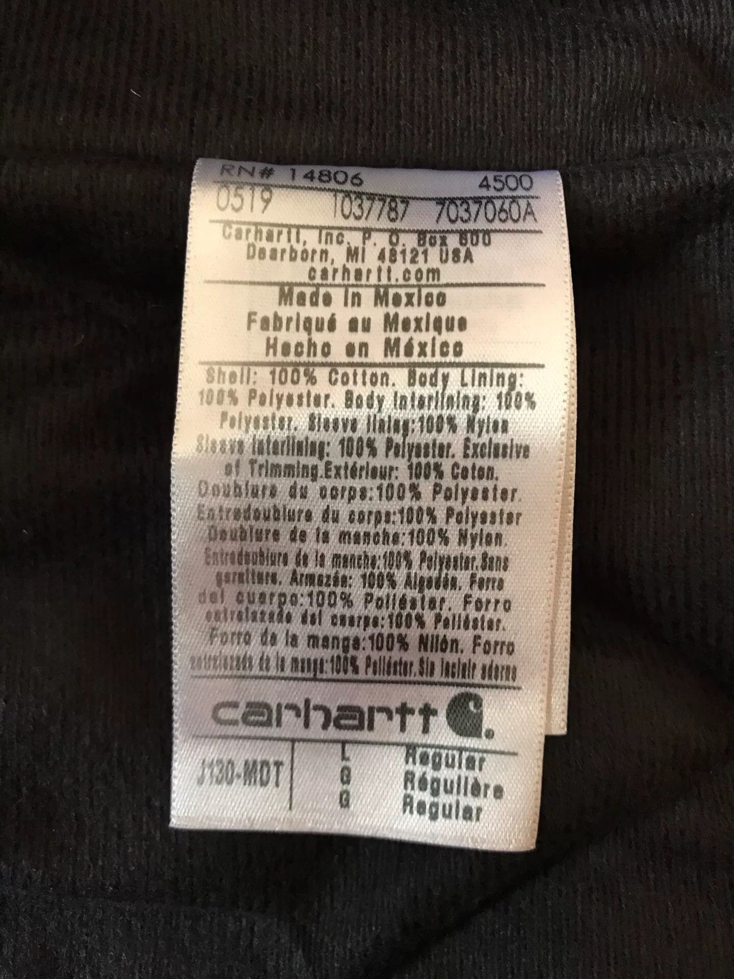 Carhartt Carhartt J130 Washed Canvas Hooded Jacket Size US L / EU 52-54 / 3 - 9 Thumbnail