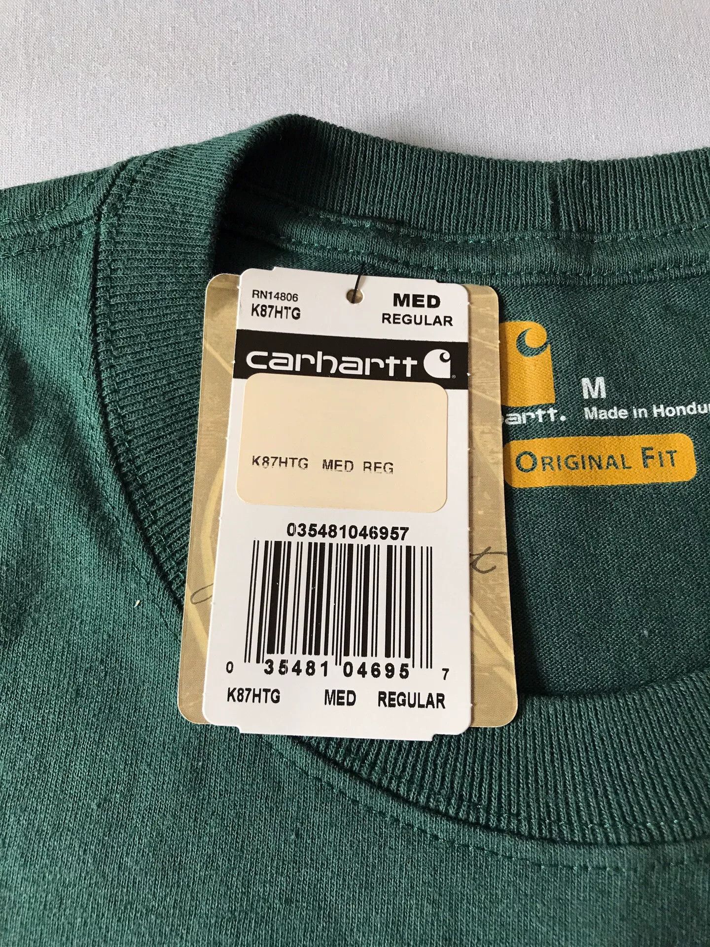 Carhartt Carhartt K87 HTG Hunter Green M T-shirt Size US M / EU 48-50 / 2 - 7 Thumbnail