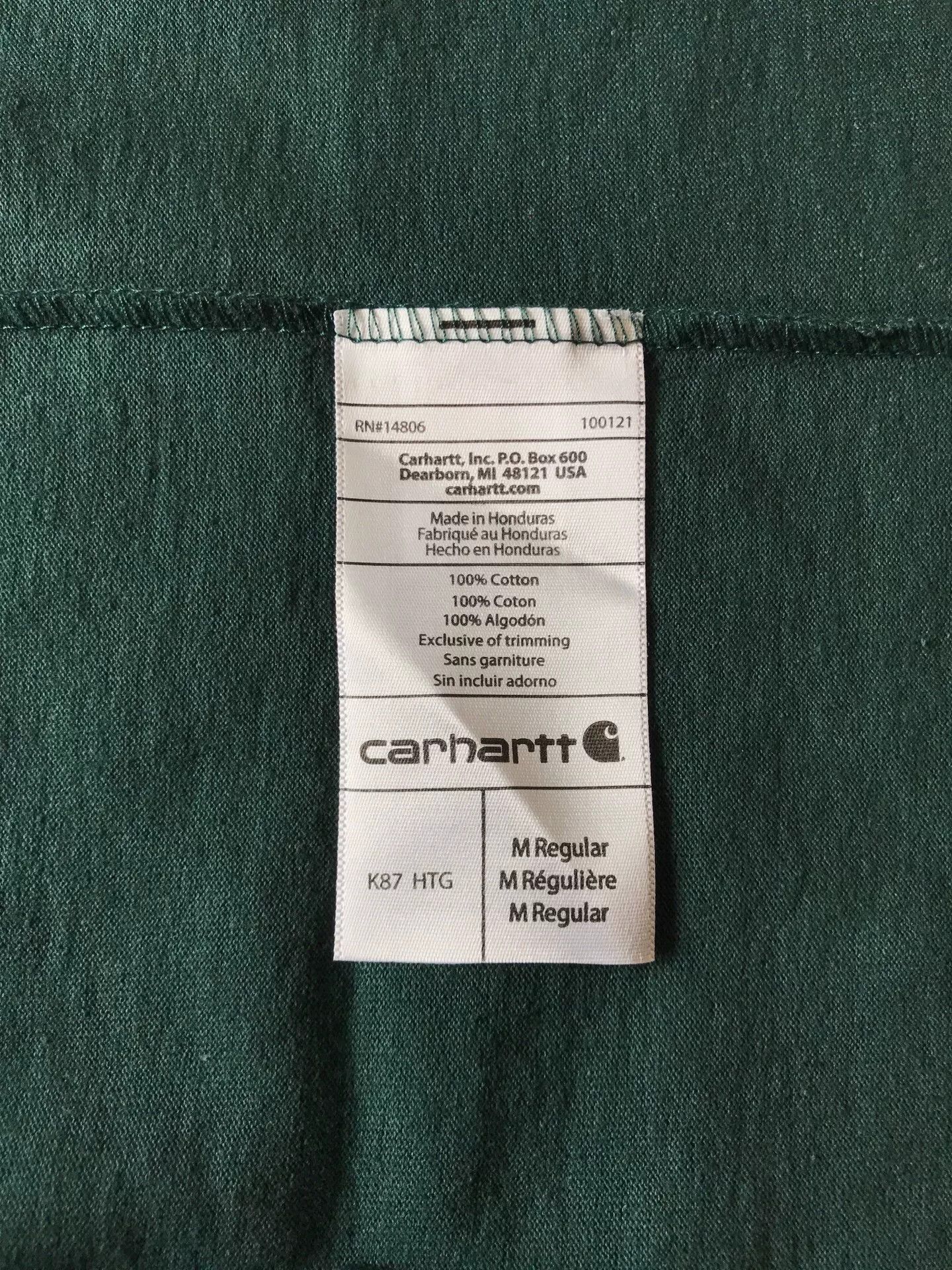 Carhartt Carhartt K87 HTG Hunter Green M T-shirt Size US M / EU 48-50 / 2 - 8 Thumbnail