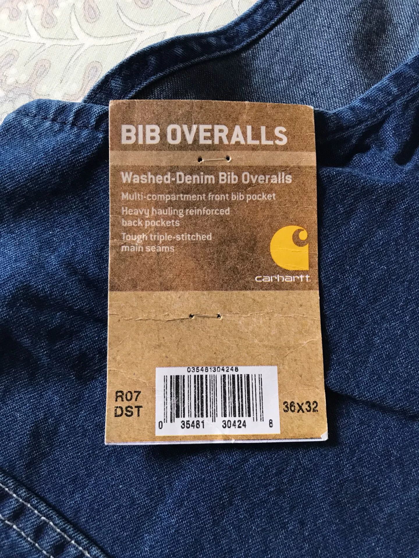 Carhartt Carhartt R07 Washed Denim Overalls W36L32 Size US 36 / EU 52 - 8 Thumbnail