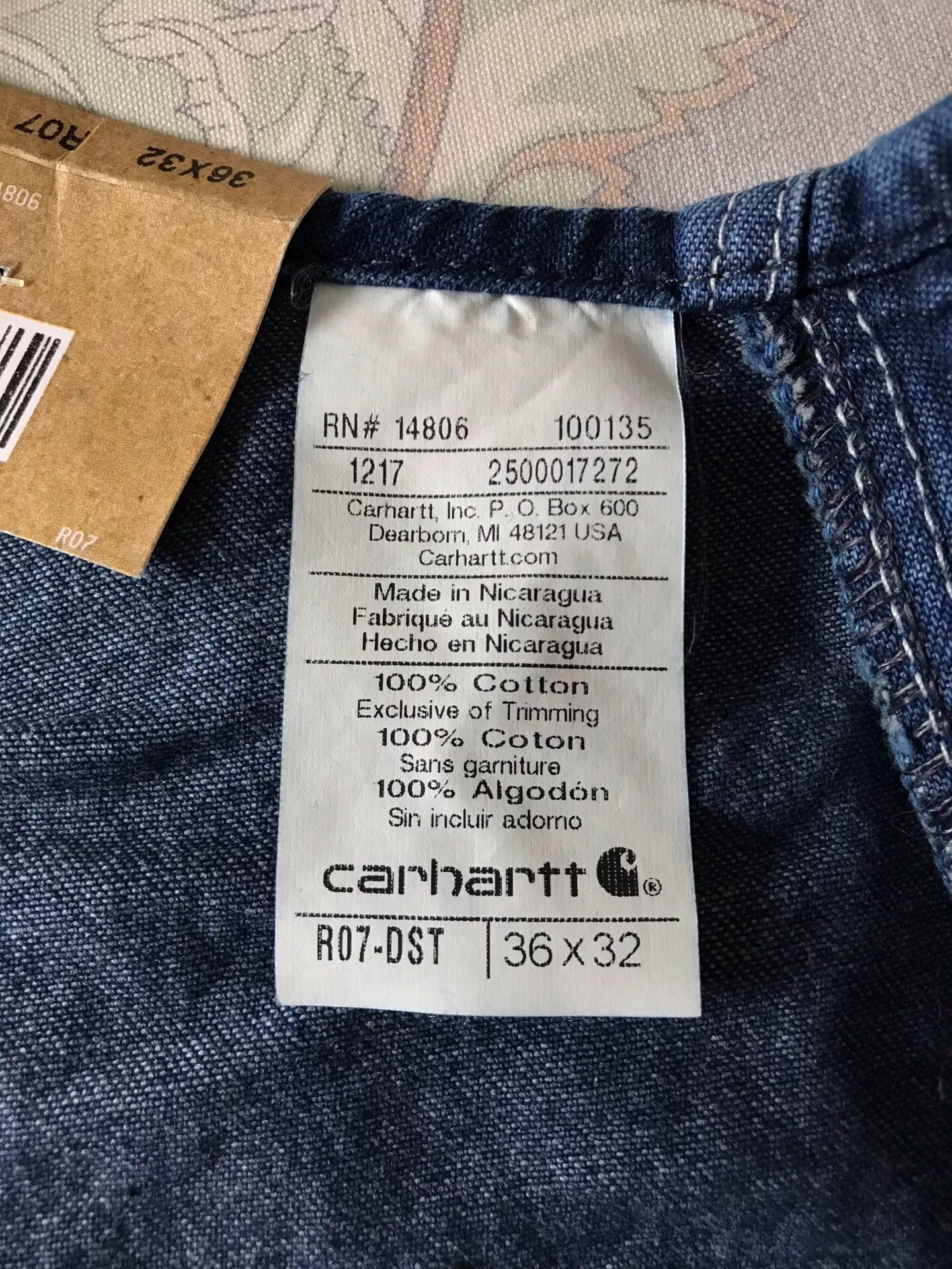 Carhartt Carhartt R07 Washed Denim Overalls W36L32 Size US 36 / EU 52 - 9 Thumbnail