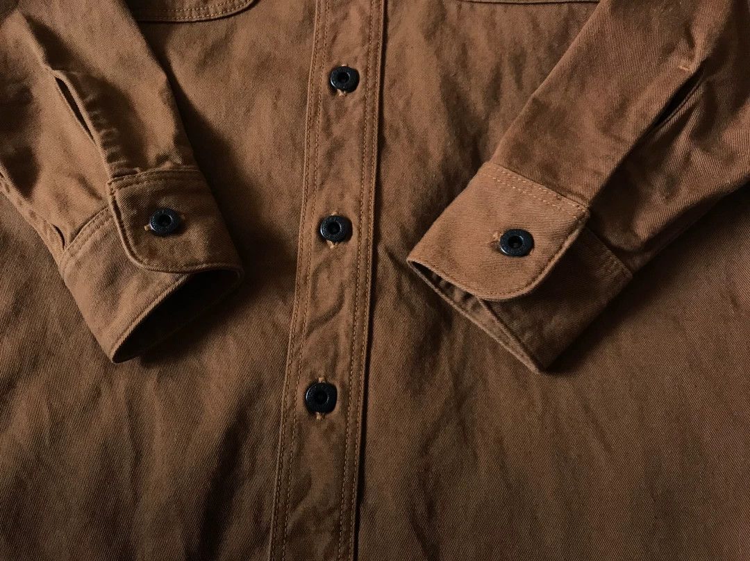 Rising Sun & Co. Rising Sun Brown Work Shirt XS Size US XS / EU 42 / 0 - 4 Thumbnail