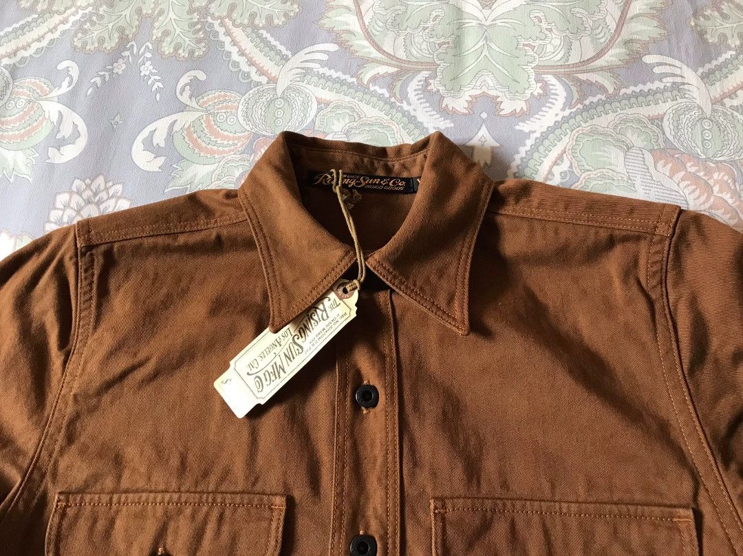 Rising Sun & Co. Rising Sun Brown Work Shirt XS Size US XS / EU 42 / 0 - 5 Thumbnail