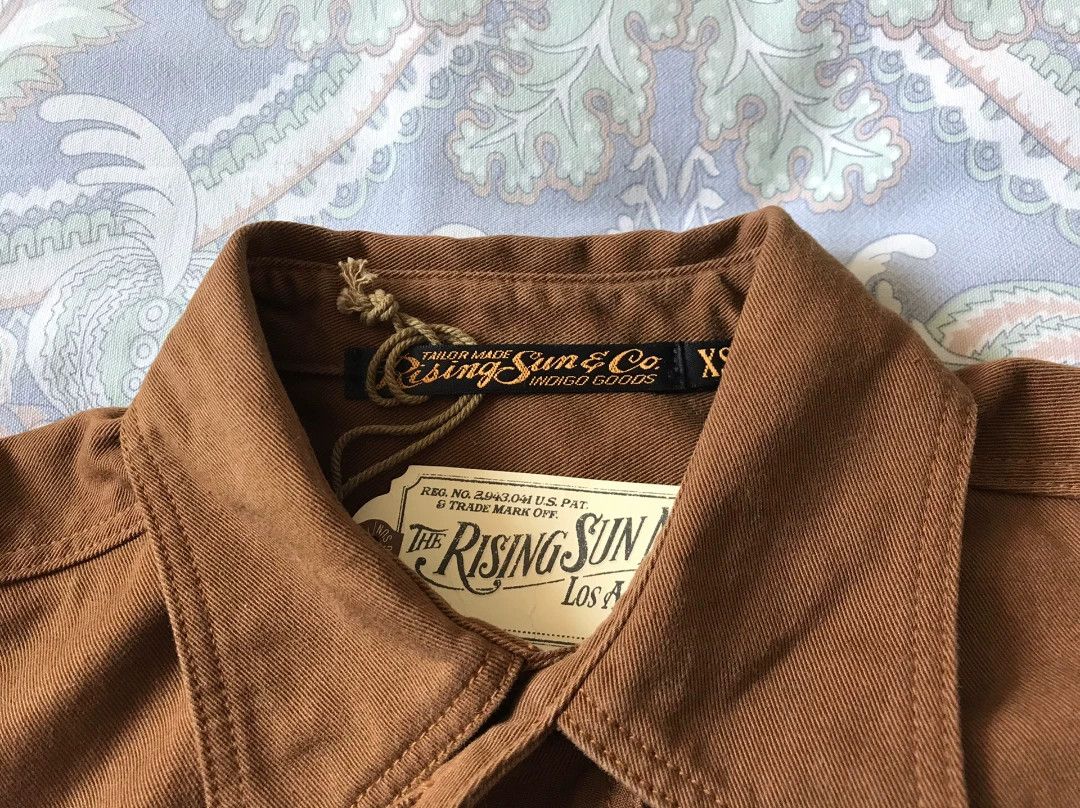 Rising Sun & Co. Rising Sun Brown Work Shirt XS Size US XS / EU 42 / 0 - 6 Thumbnail