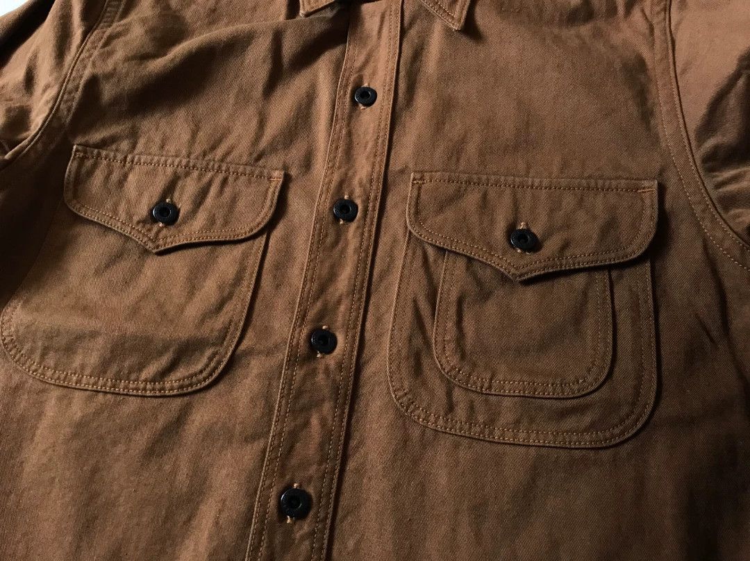 Rising Sun & Co. Rising Sun Brown Work Shirt XS Size US XS / EU 42 / 0 - 3 Thumbnail
