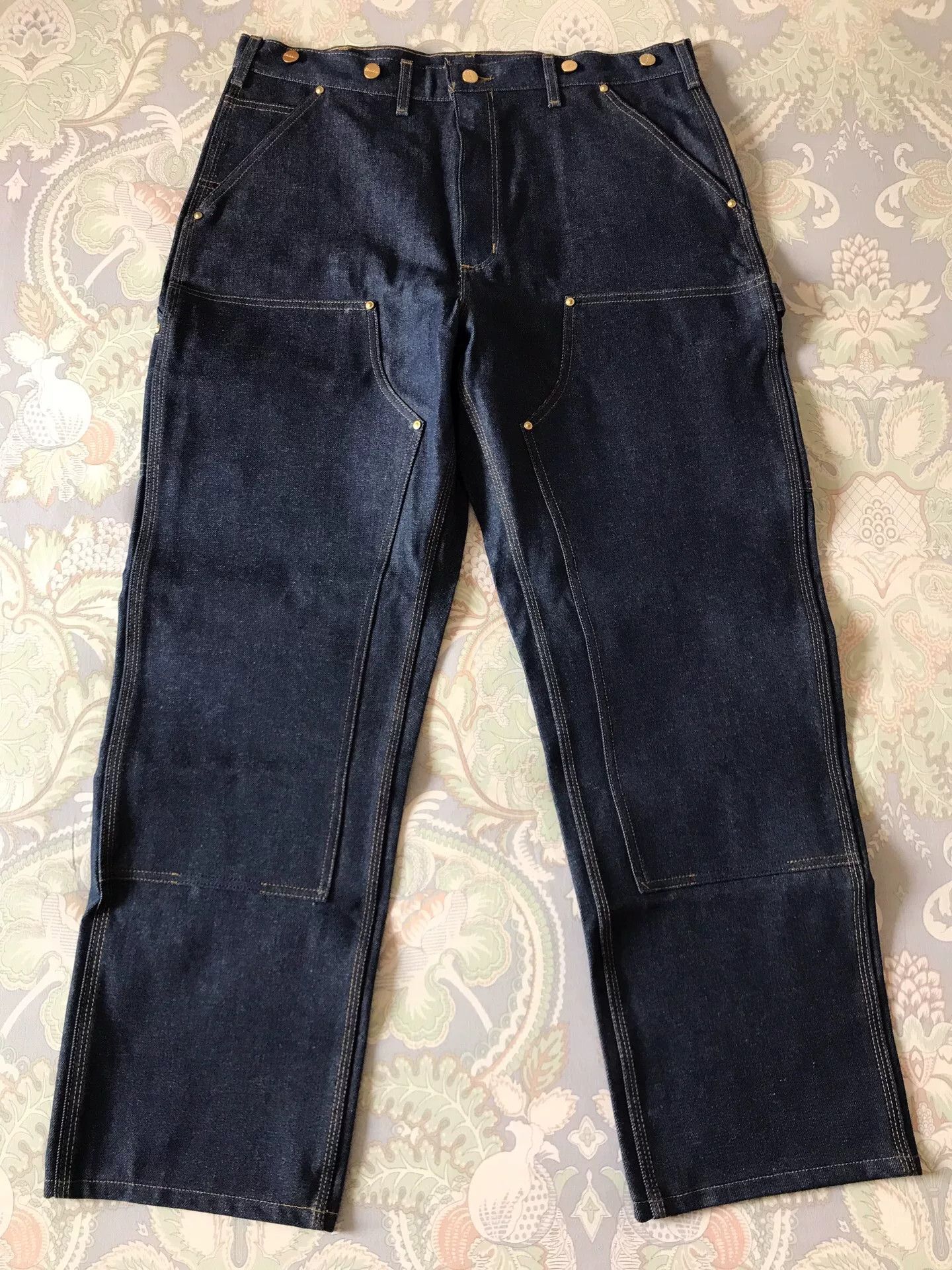 Carhartt Carhartt B07 Double Knee Raw Denim Jeans Size US 36 / EU 52 - 2 Thumbnail