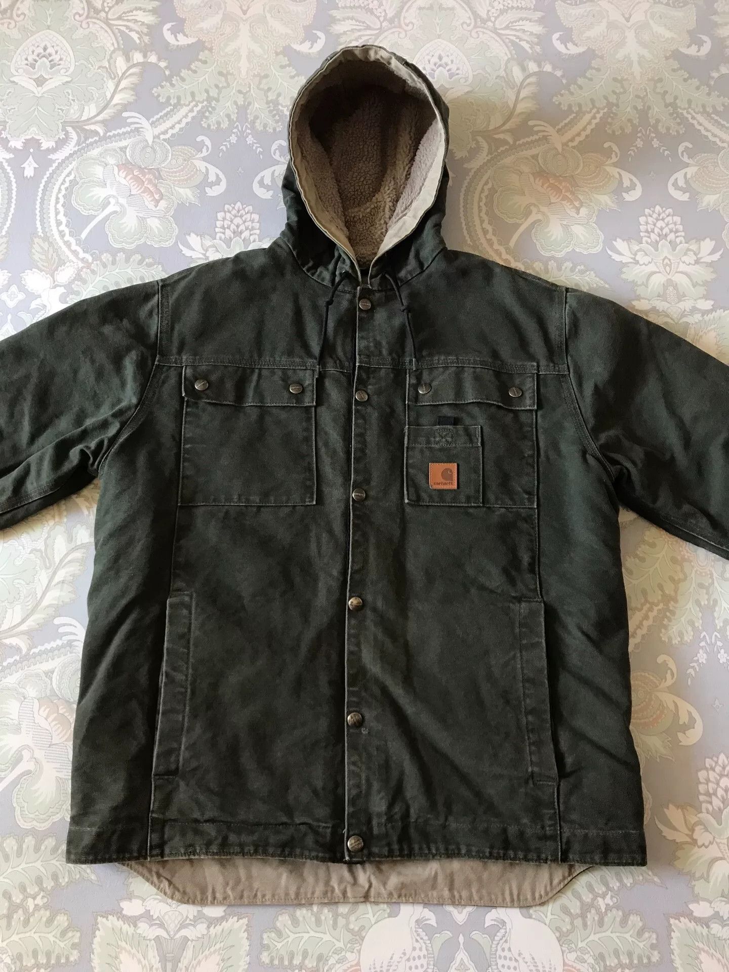 Carhartt Carhartt J284 Washed Canvas Hooded Jacket Size US M / EU 48-50 / 2 - 4 Thumbnail