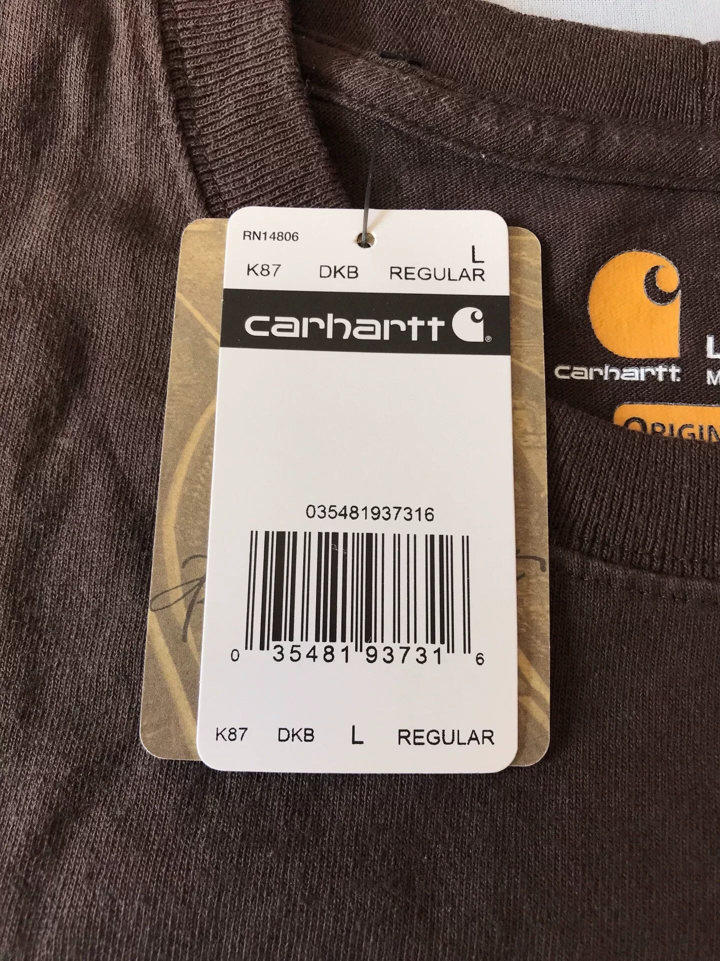 Carhartt Carhartt K87 Short-Sleeve T-Shirt Size US L / EU 52-54 / 3 - 7 Thumbnail