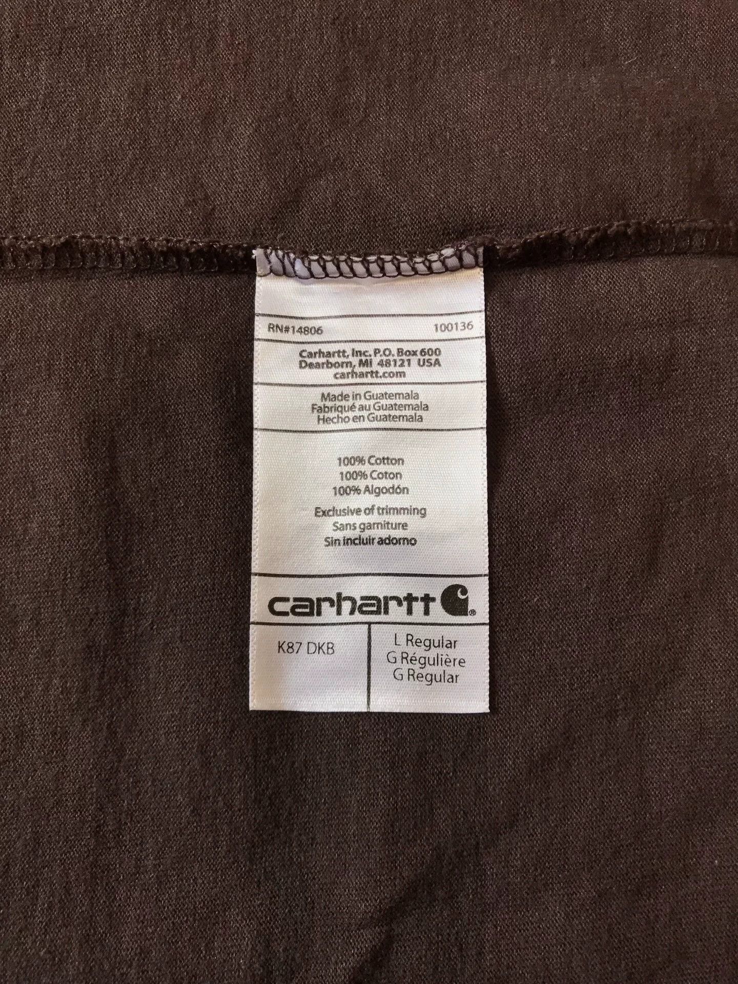 Carhartt Carhartt K87 Short-Sleeve T-Shirt Size US L / EU 52-54 / 3 - 8 Thumbnail