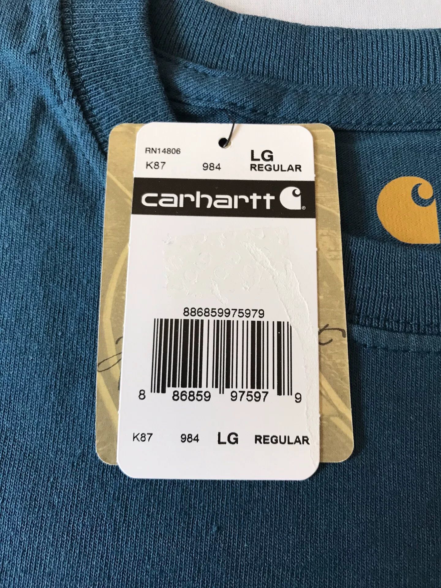 Carhartt Carhartt K87 984 Short Sleeve T-Shirt Size US L / EU 52-54 / 3 - 7 Thumbnail