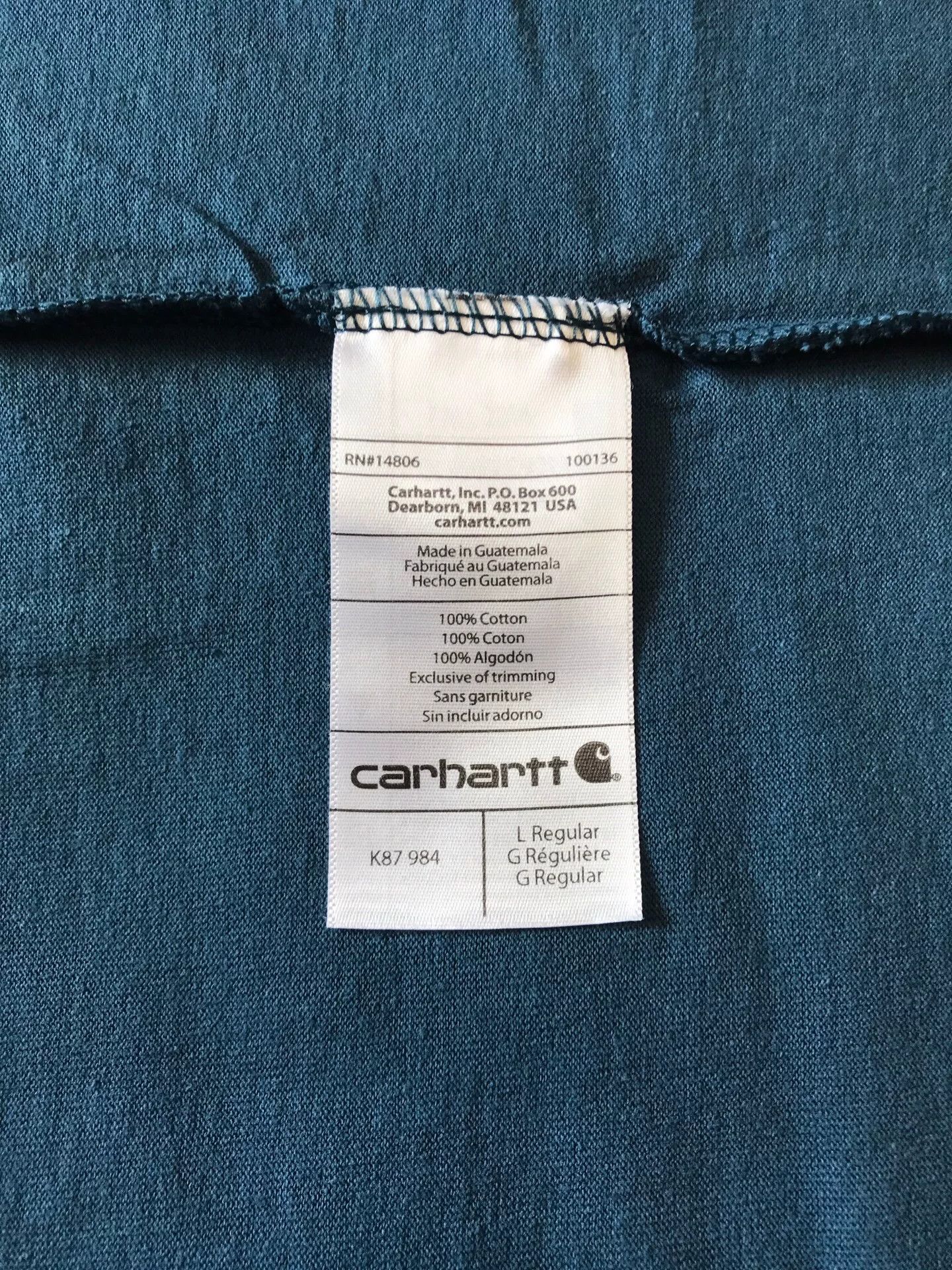 Carhartt Carhartt K87 984 Short Sleeve T-Shirt Size US L / EU 52-54 / 3 - 8 Thumbnail