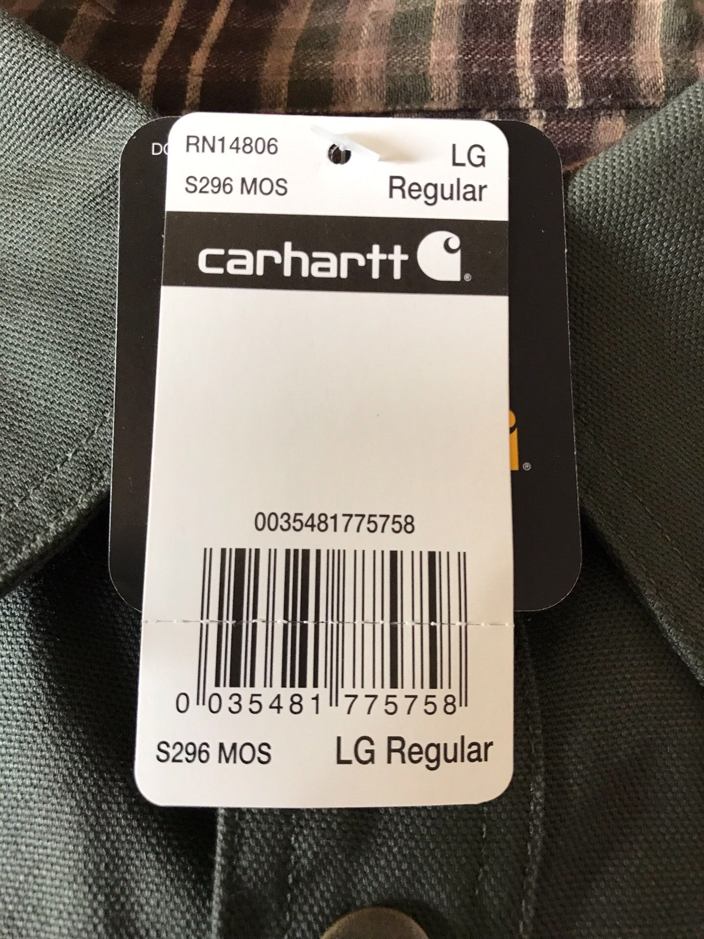 Carhartt Carhartt S296 Moss Green Work Shirt Jacket Size US L / EU 52-54 / 3 - 7 Thumbnail