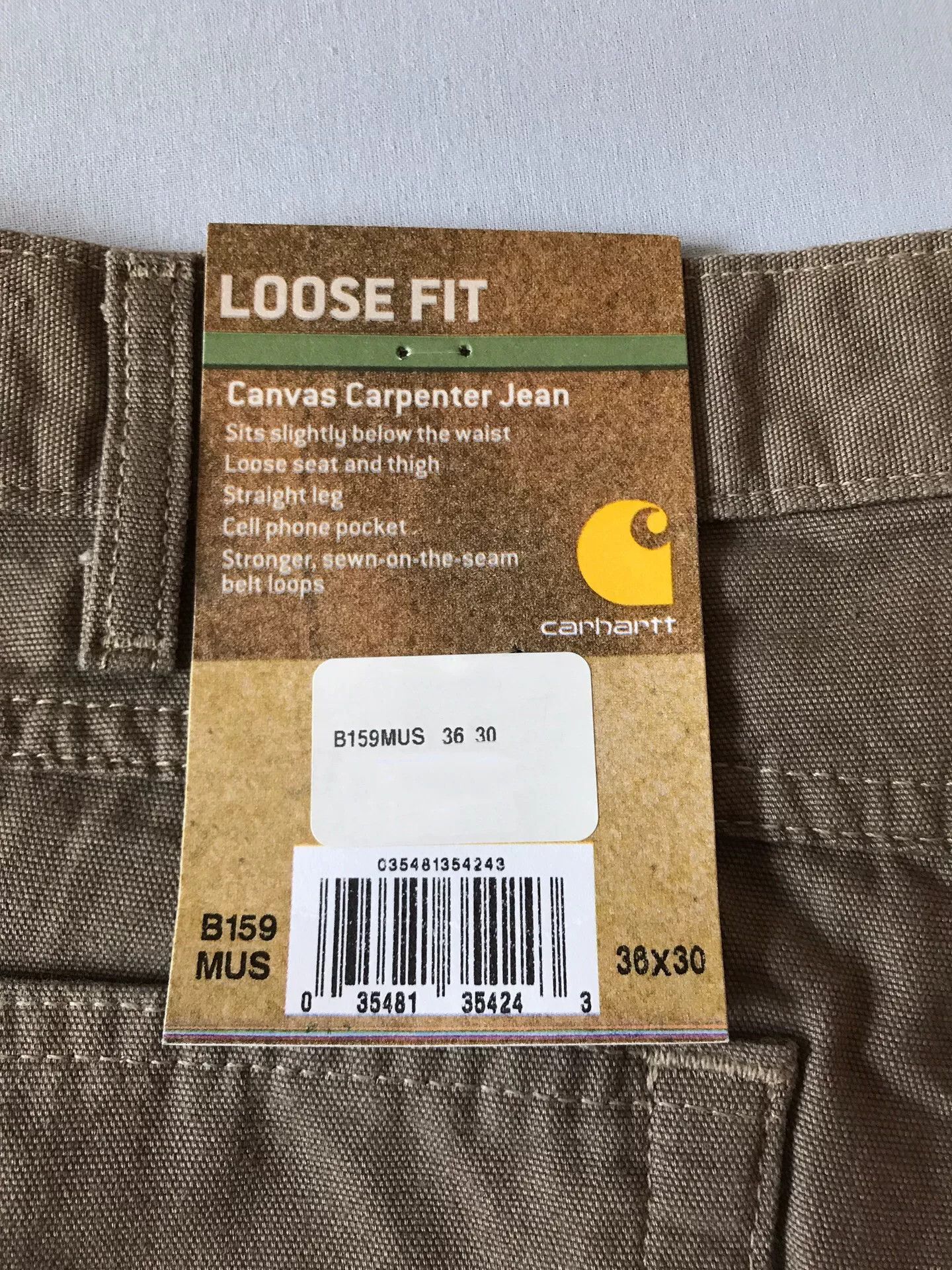 Carhartt Carhartt B159 Canvas Work Pants Size US 36 / EU 52 - 8 Thumbnail