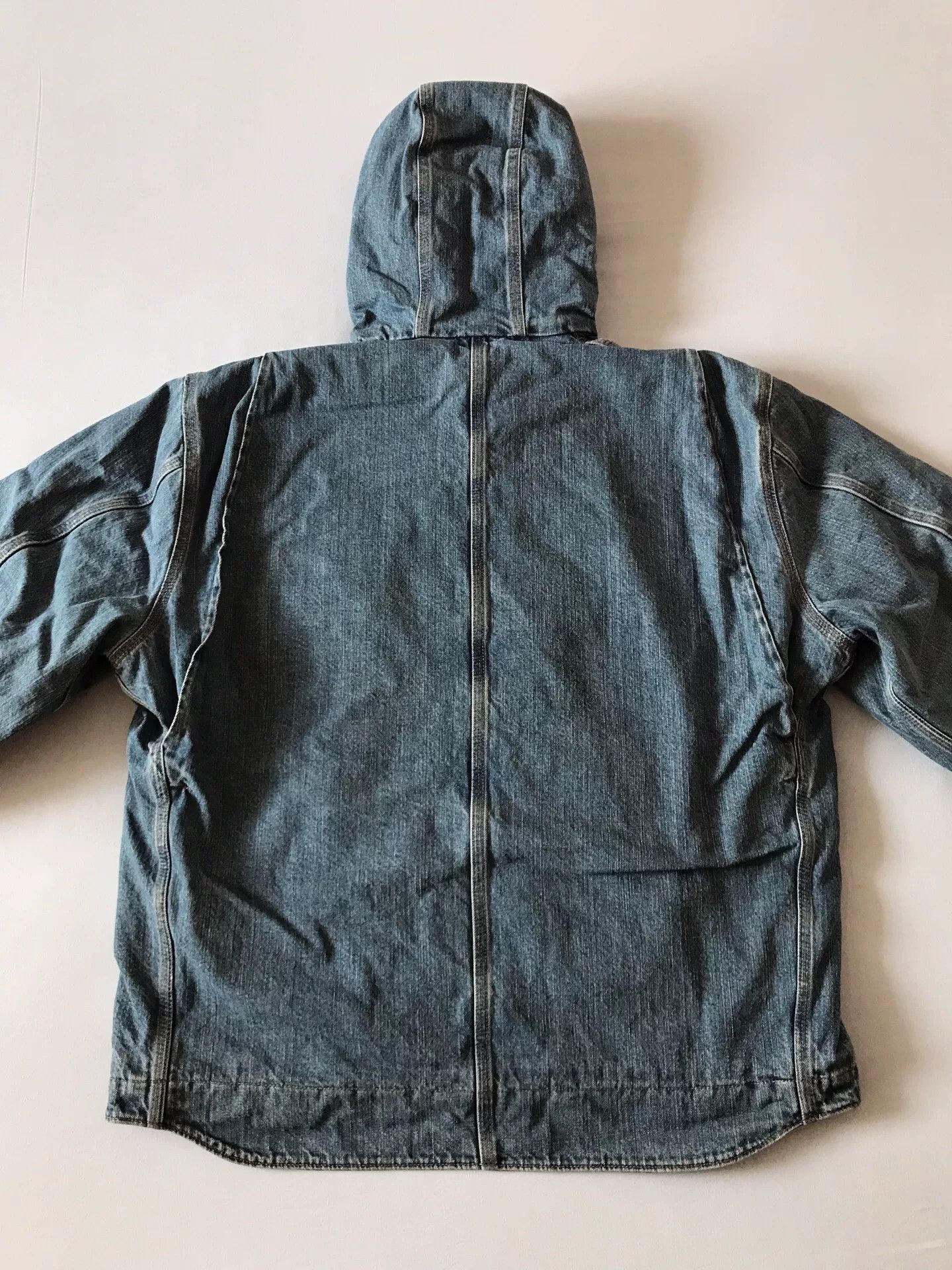 Carhartt Carhartt J239 Denim Hooded Jacket Size US XL / EU 56 / 4 - 5 Thumbnail