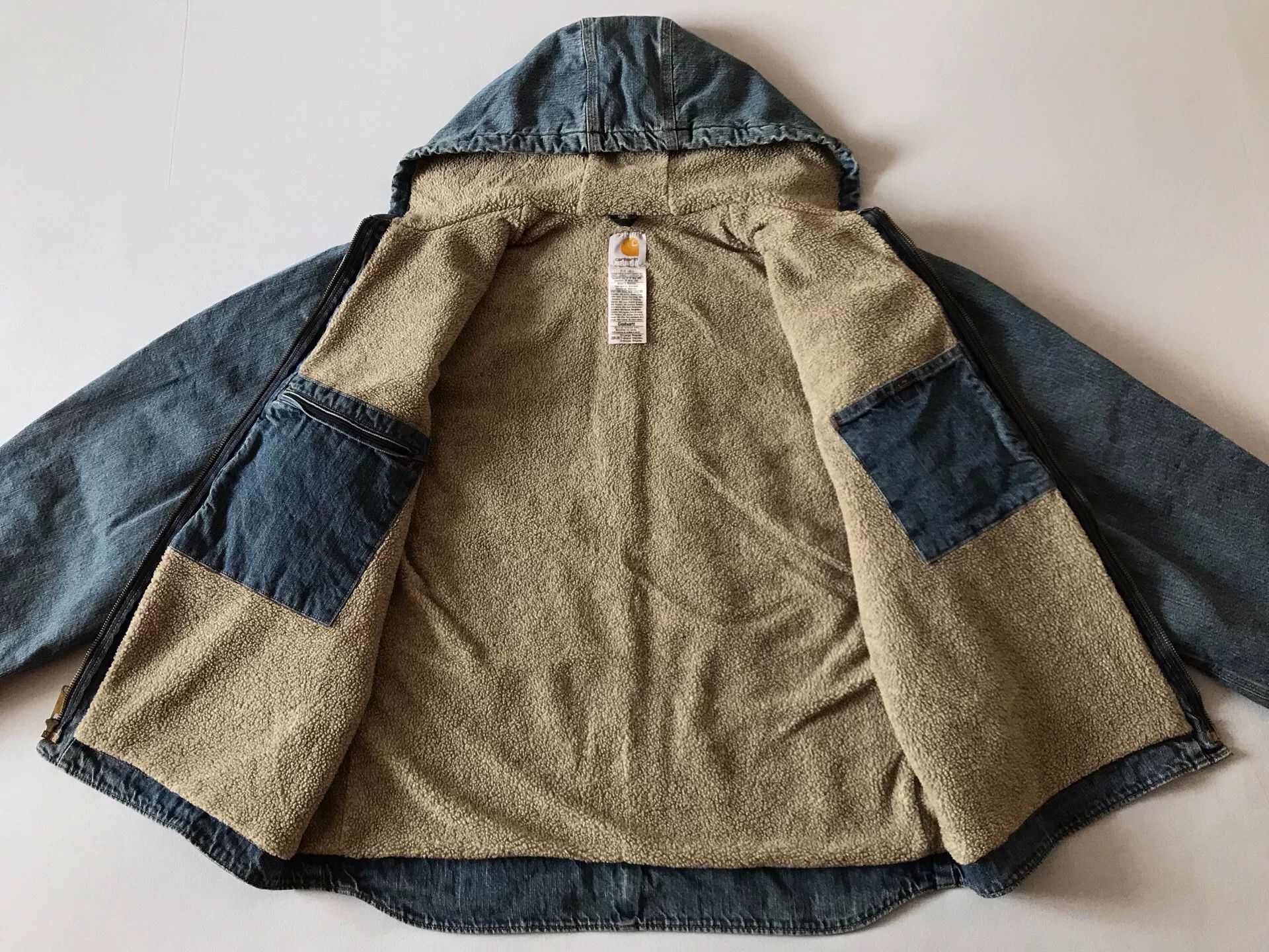 Carhartt Carhartt J239 Denim Hooded Jacket Size US XL / EU 56 / 4 - 3 Thumbnail