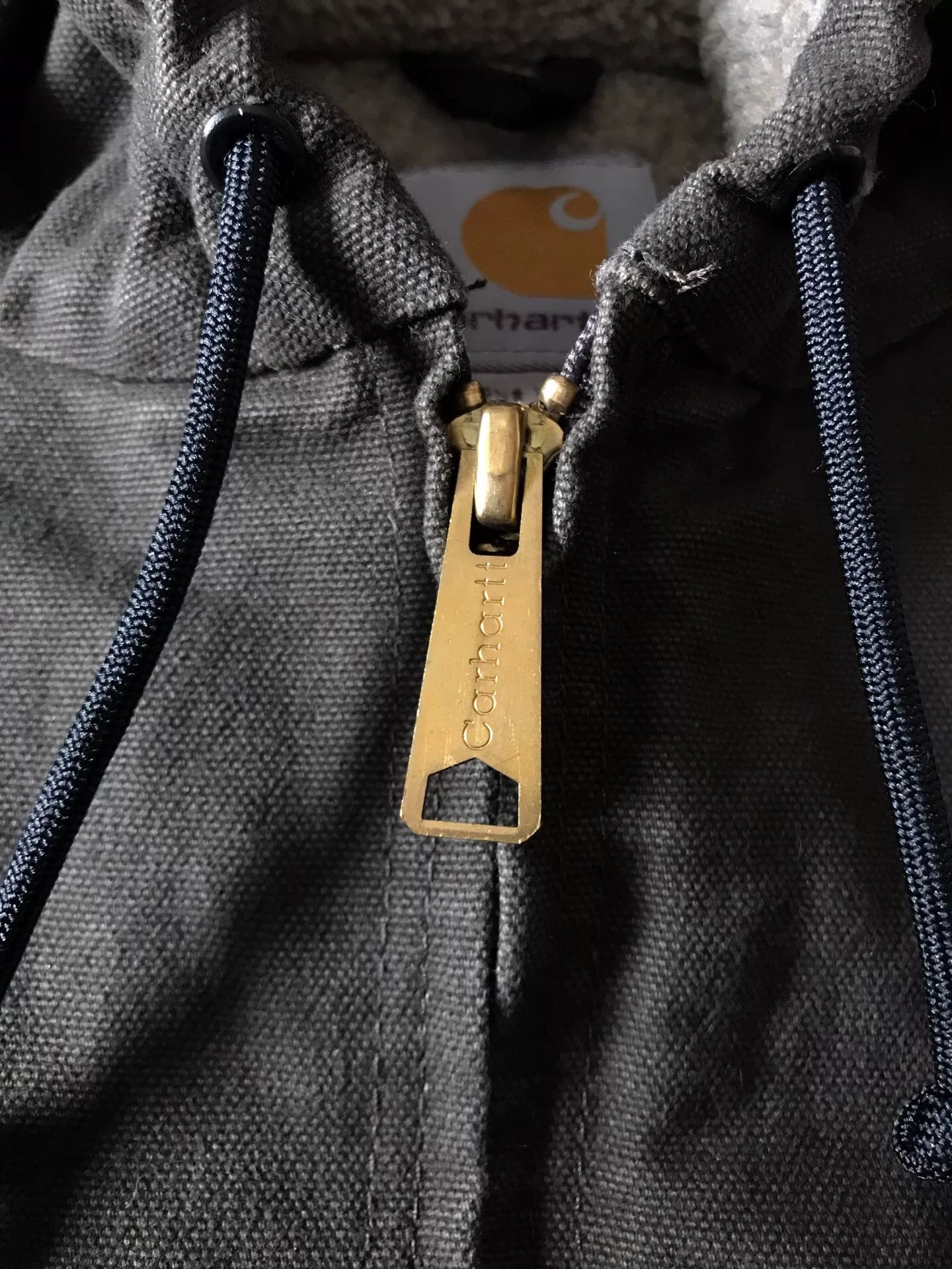 Carhartt Carhartt J141 Hooded Canvas Work Jacket Size US XL / EU 56 / 4 - 6 Thumbnail
