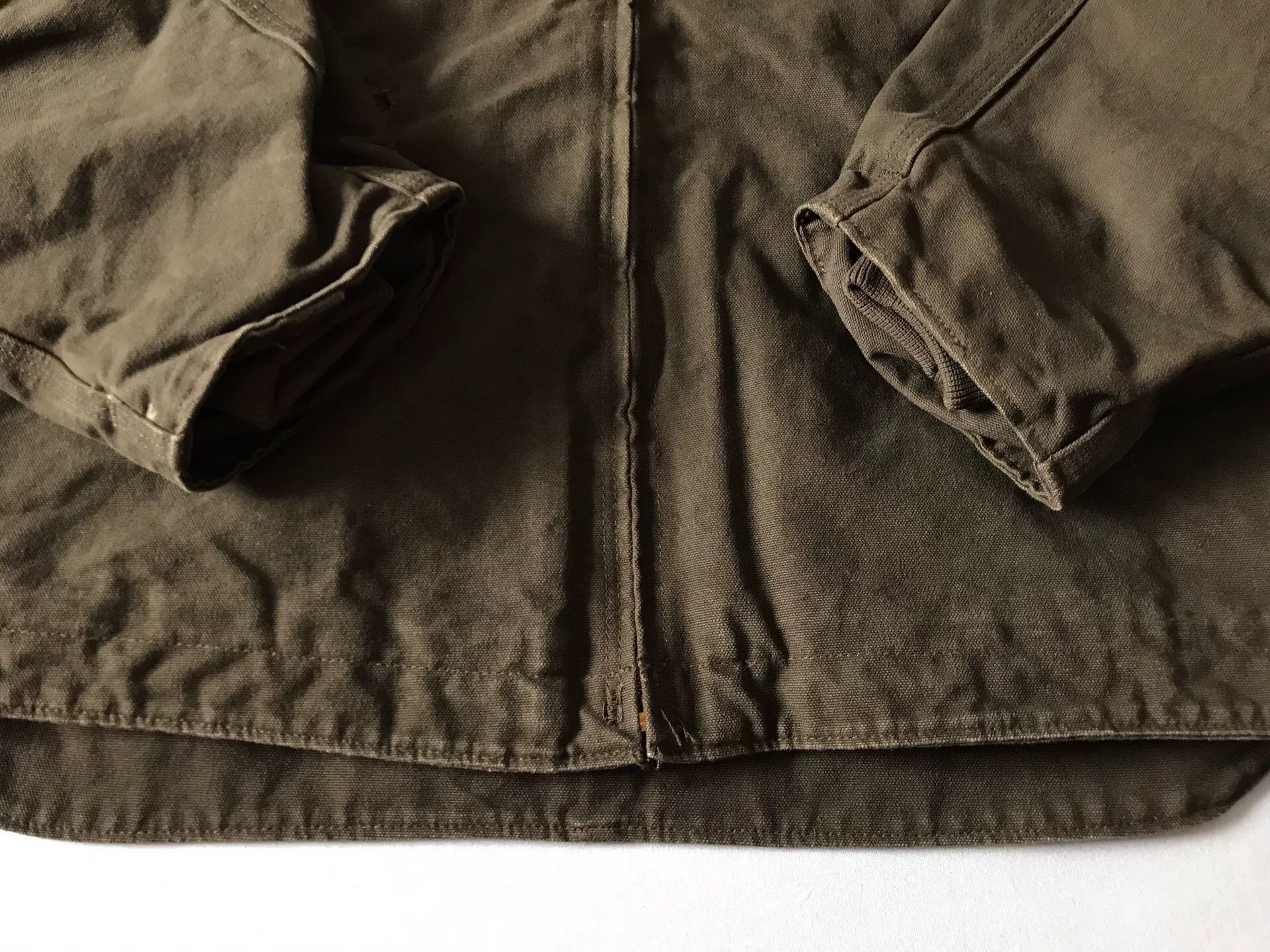 Carhartt Carhartt J141 Hooded Canvas Work Jacket Size US XL / EU 56 / 4 - 4 Thumbnail