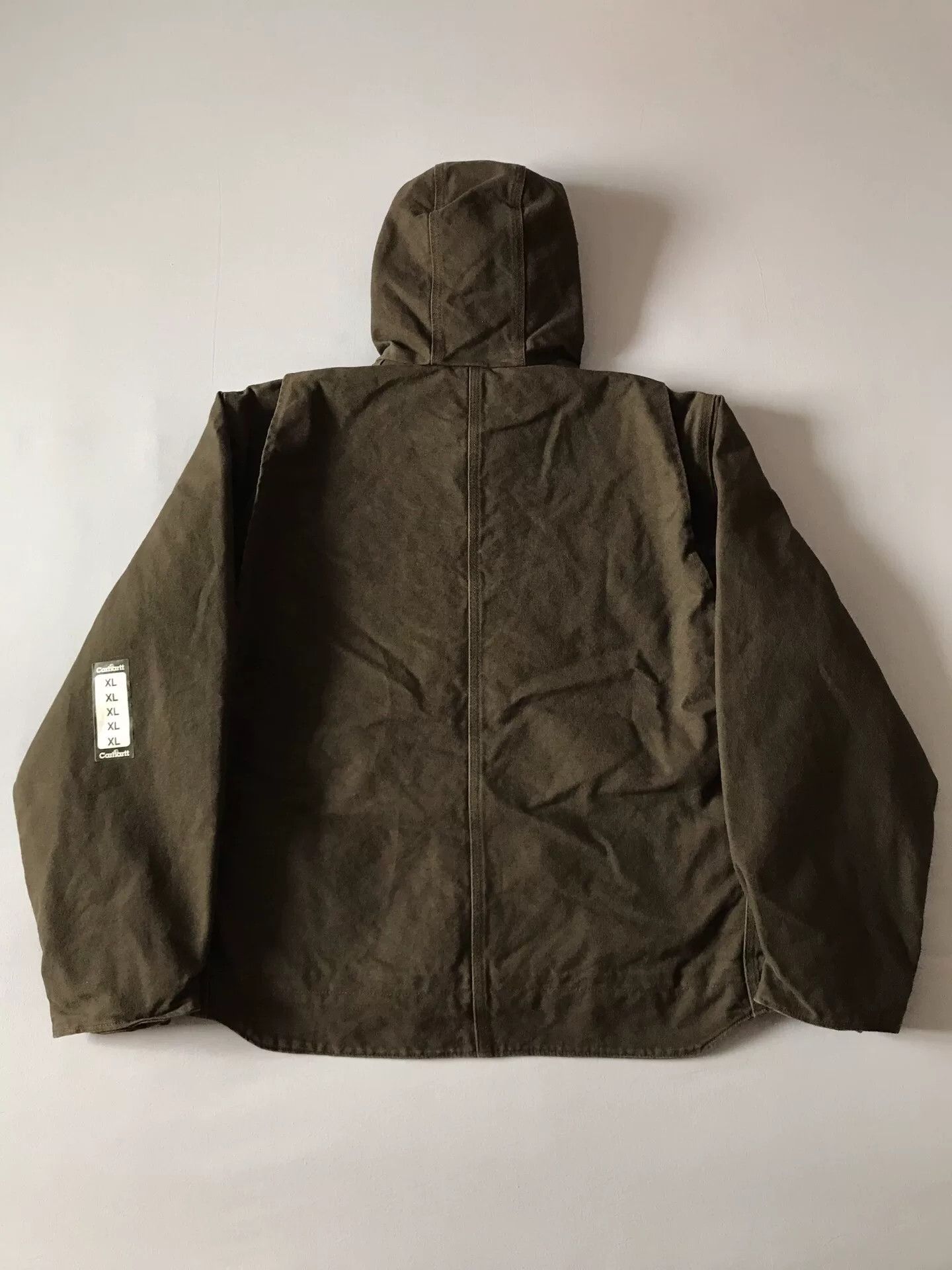 Carhartt Carhartt J141 Hooded Canvas Work Jacket Size US XL / EU 56 / 4 - 2 Thumbnail