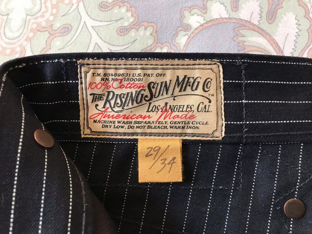 Rising Sun & Co. Rising Sun Indigo Striped Work Pants Size US 29 - 9 Thumbnail