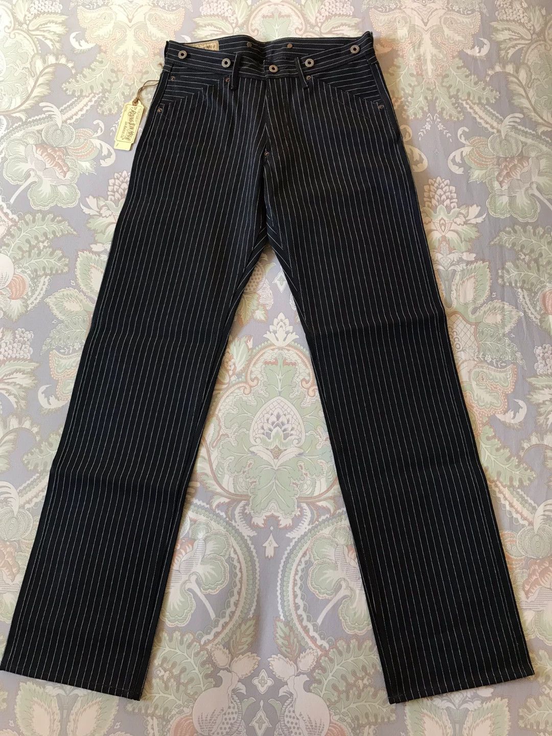 Rising Sun & Co. Rising Sun Indigo Striped Work Pants Size US 29 - 2 Thumbnail