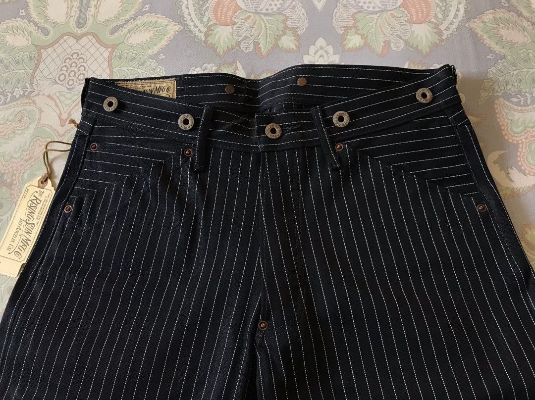 Rising Sun & Co. Rising Sun Indigo Striped Work Pants Size US 29 - 4 Thumbnail