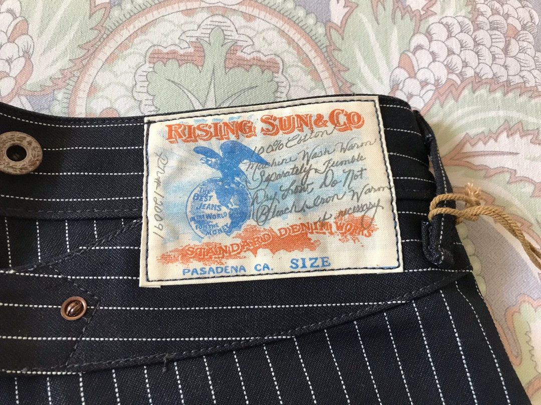 Rising Sun & Co. Rising Sun Indigo Striped Work Pants Size US 29 - 8 Thumbnail