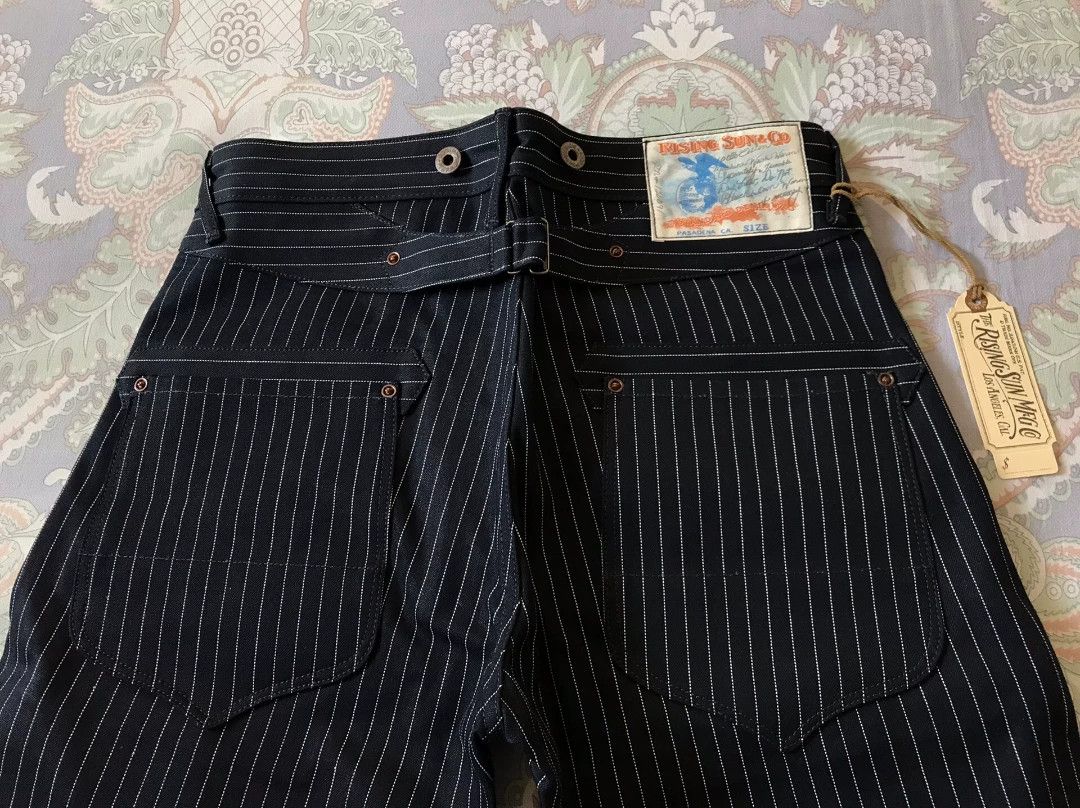 Rising Sun & Co. Rising Sun Indigo Striped Work Pants Size US 29 - 6 Thumbnail