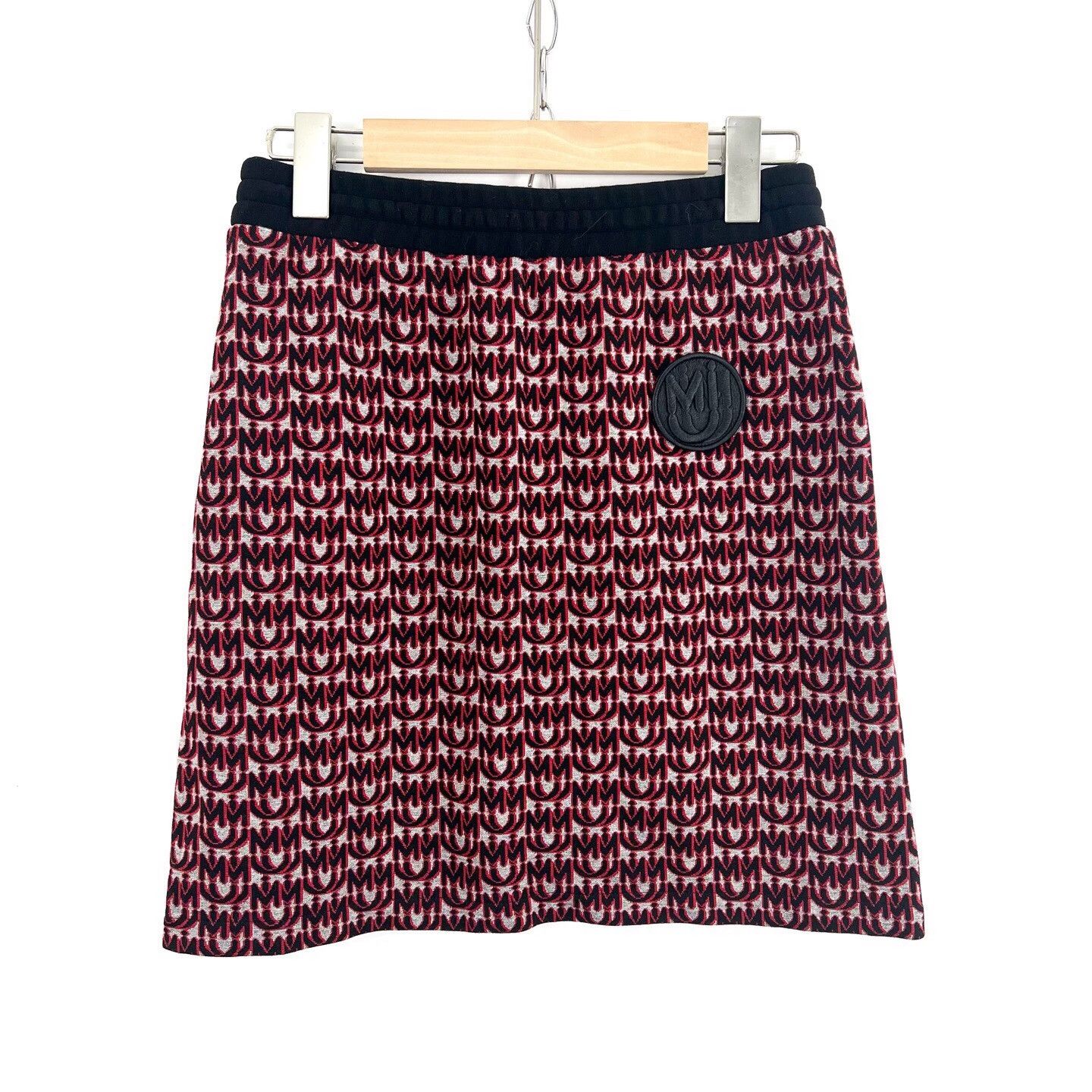 Miu Miu MiuMiu Letter Print Knit Skirt Size 34" / US 12 / IT 48 - 2 Thumbnail