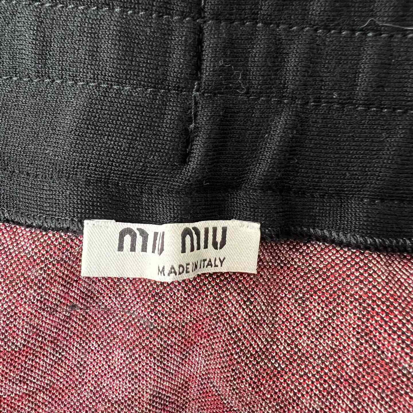 Miu Miu MiuMiu Letter Print Knit Skirt Size 34" / US 12 / IT 48 - 5 Thumbnail