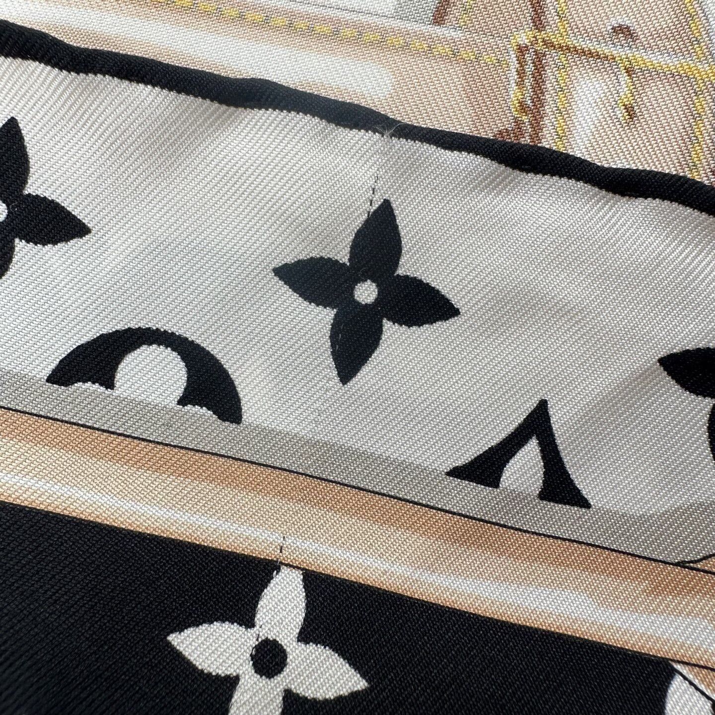 Louis Vuitton Louis Vuitton Monogram Silk Scarf Size ONE SIZE - 5 Thumbnail