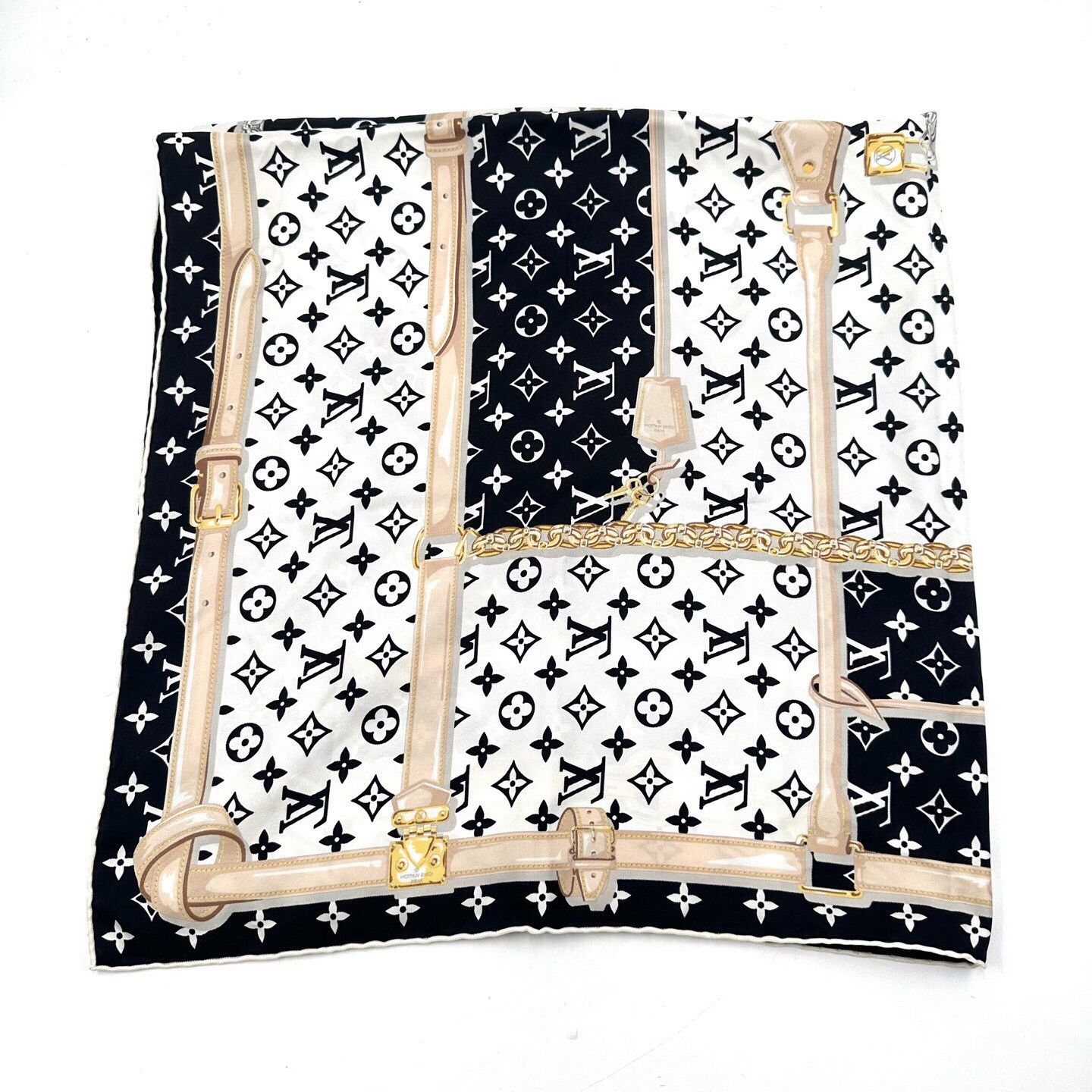 Louis Vuitton Louis Vuitton Monogram Silk Scarf Size ONE SIZE - 2 Thumbnail