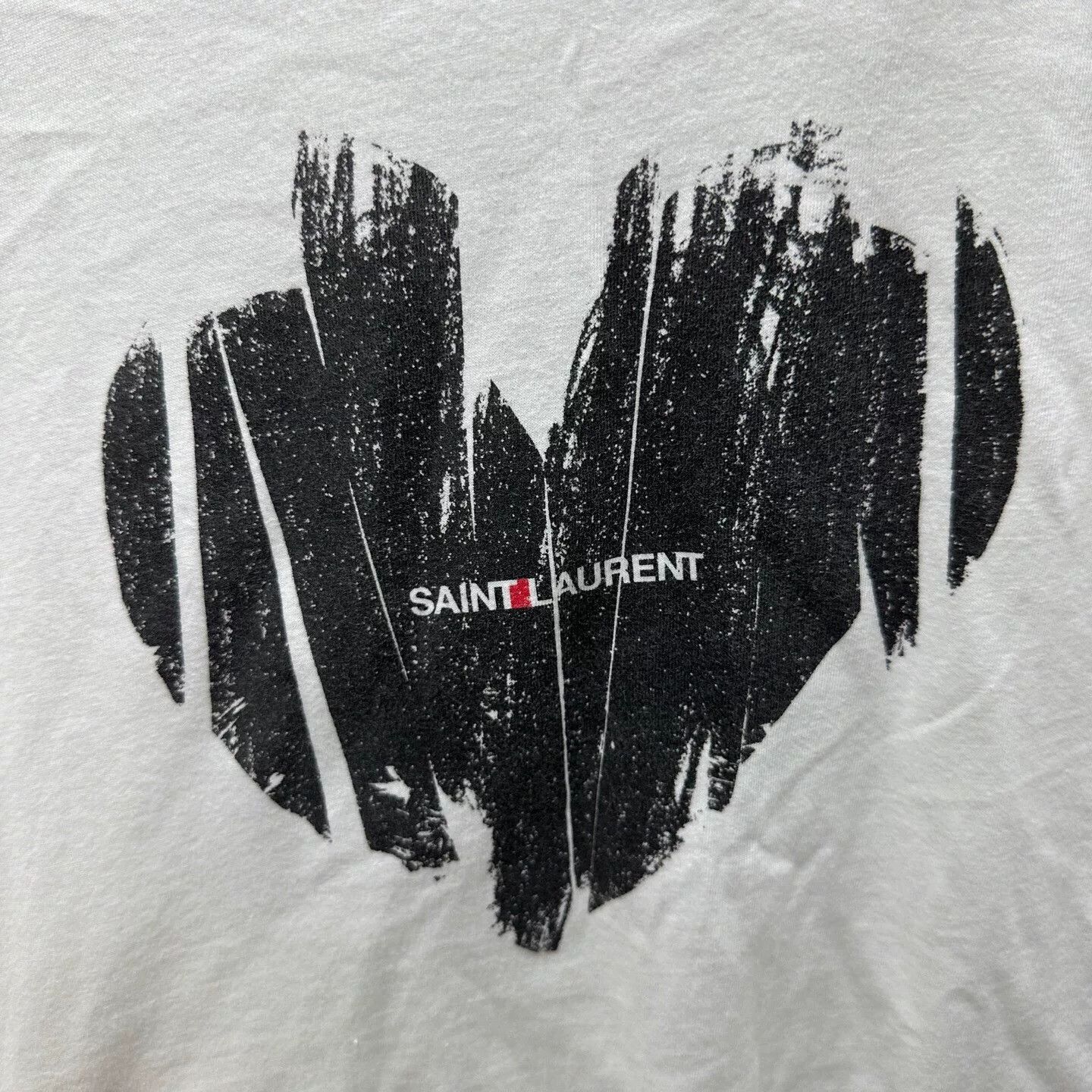 Saint Laurent Paris Saint Laurent SLP Heart Letter Short Sleeve Size XS / US 0-2 / IT 36-38 - 4 Thumbnail
