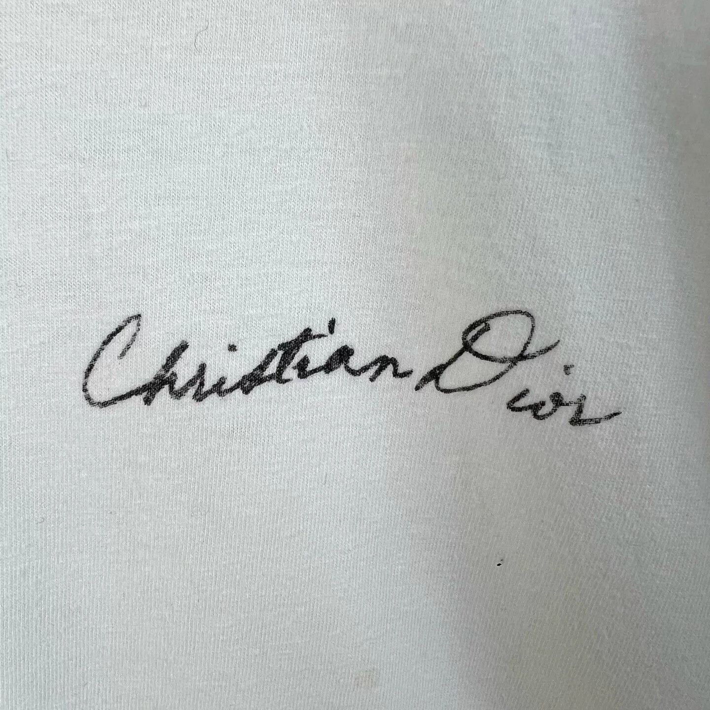 Dior Dior White Bluebell Back Print Logo Tee Size US XL / EU 56 / 4 - 5 Thumbnail