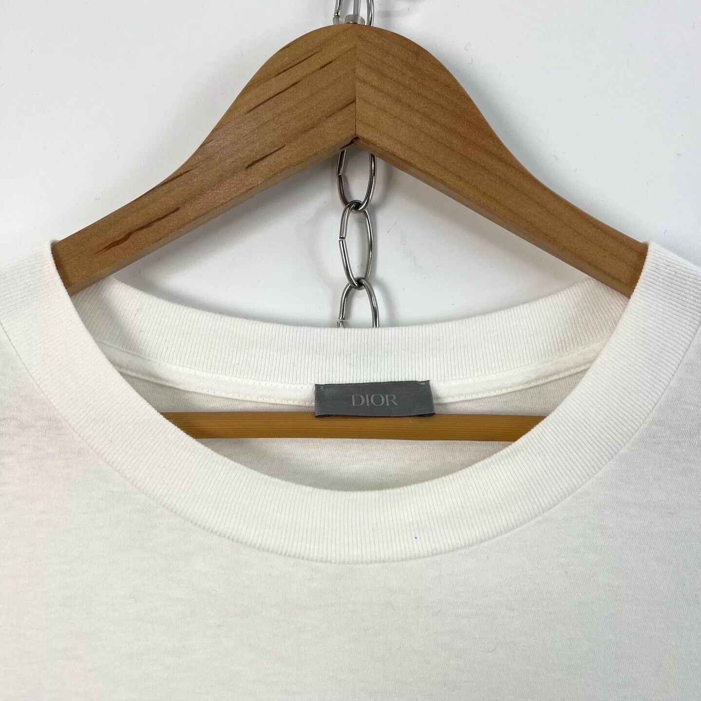 Dior Dior White Bluebell Back Print Logo Tee Size US XL / EU 56 / 4 - 3 Thumbnail