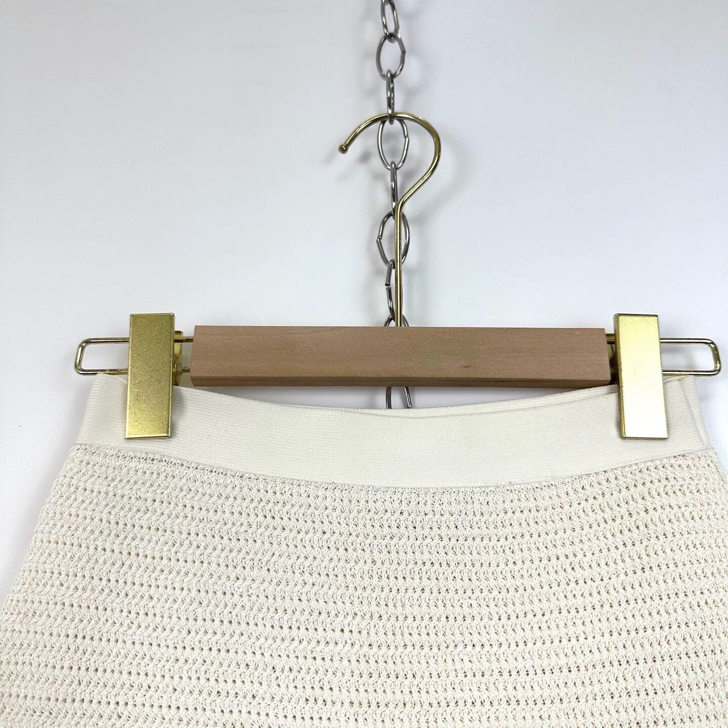 Bottega Veneta Bottega Venetta Beige Knit Pencil Skirt XS Size 34" / US 12 / IT 48 - 3 Thumbnail